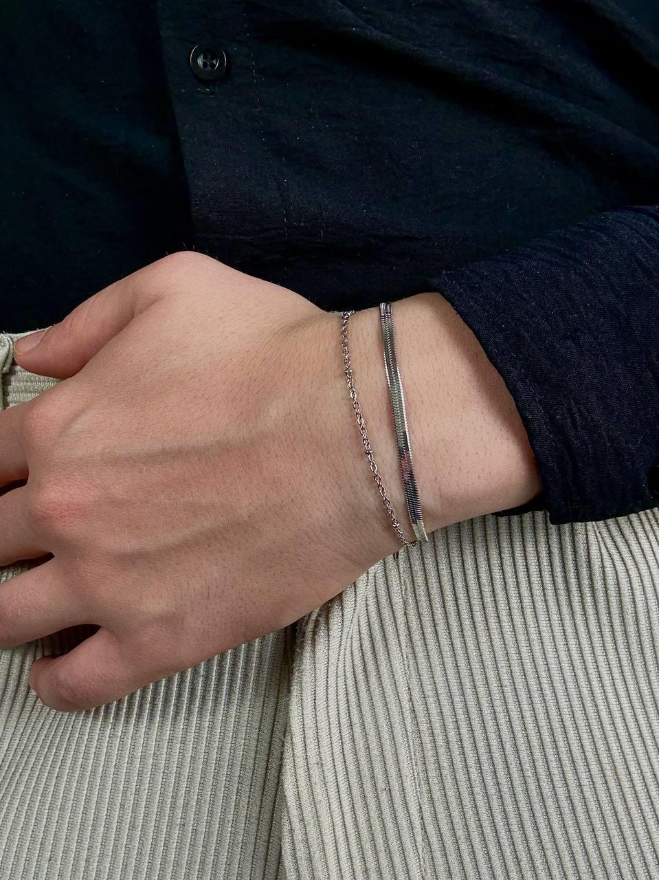 Italian Two Chain Bracelet