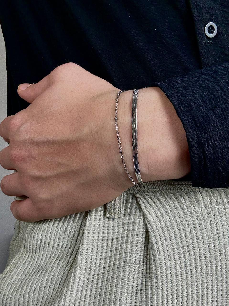 Italian Two Chain Bracelet