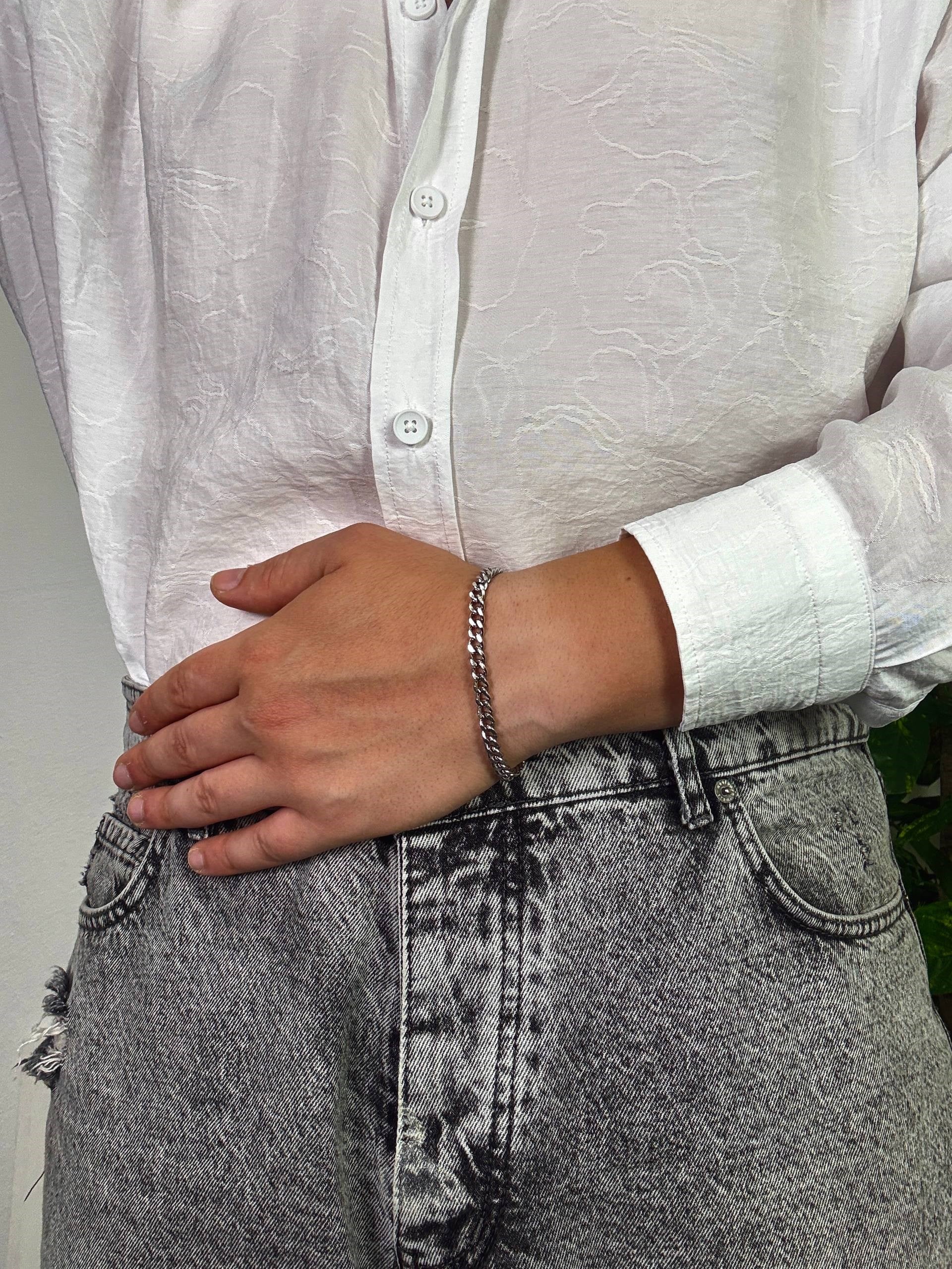 Morvane Silver Chain Bracelet