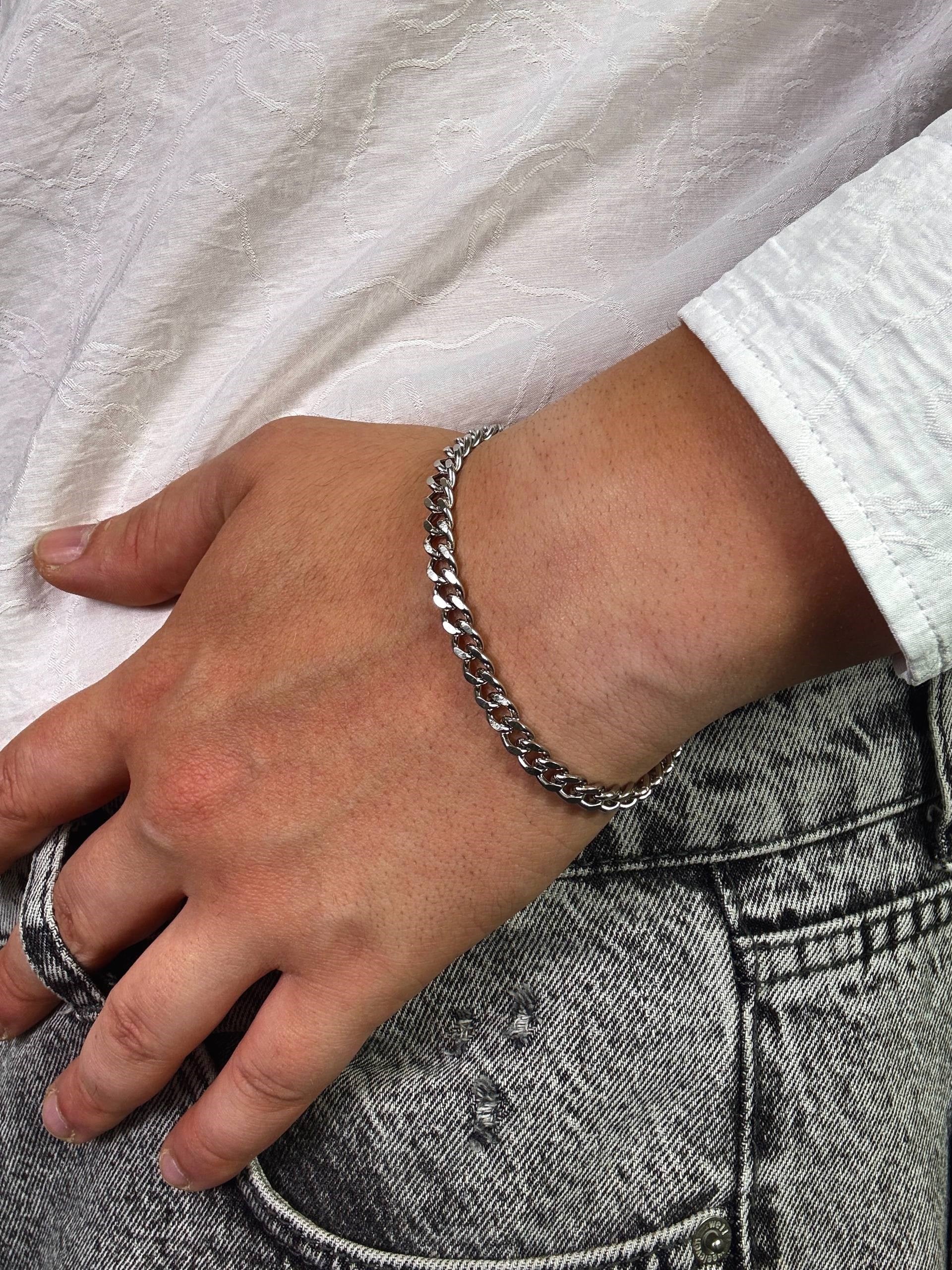 Morvane Silver Chain Bracelet