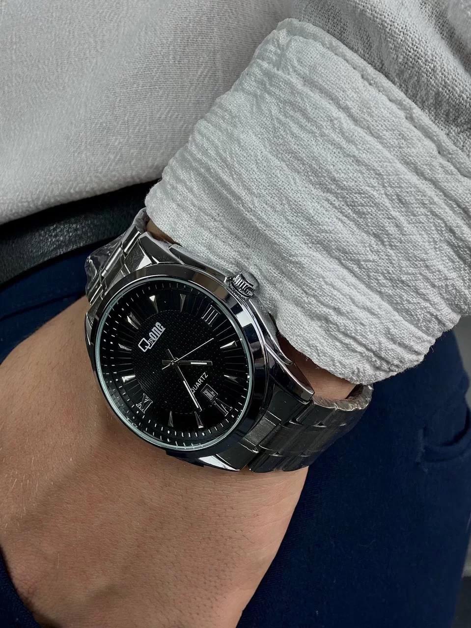 Q.P Black Screen Vintage Wristhwatch