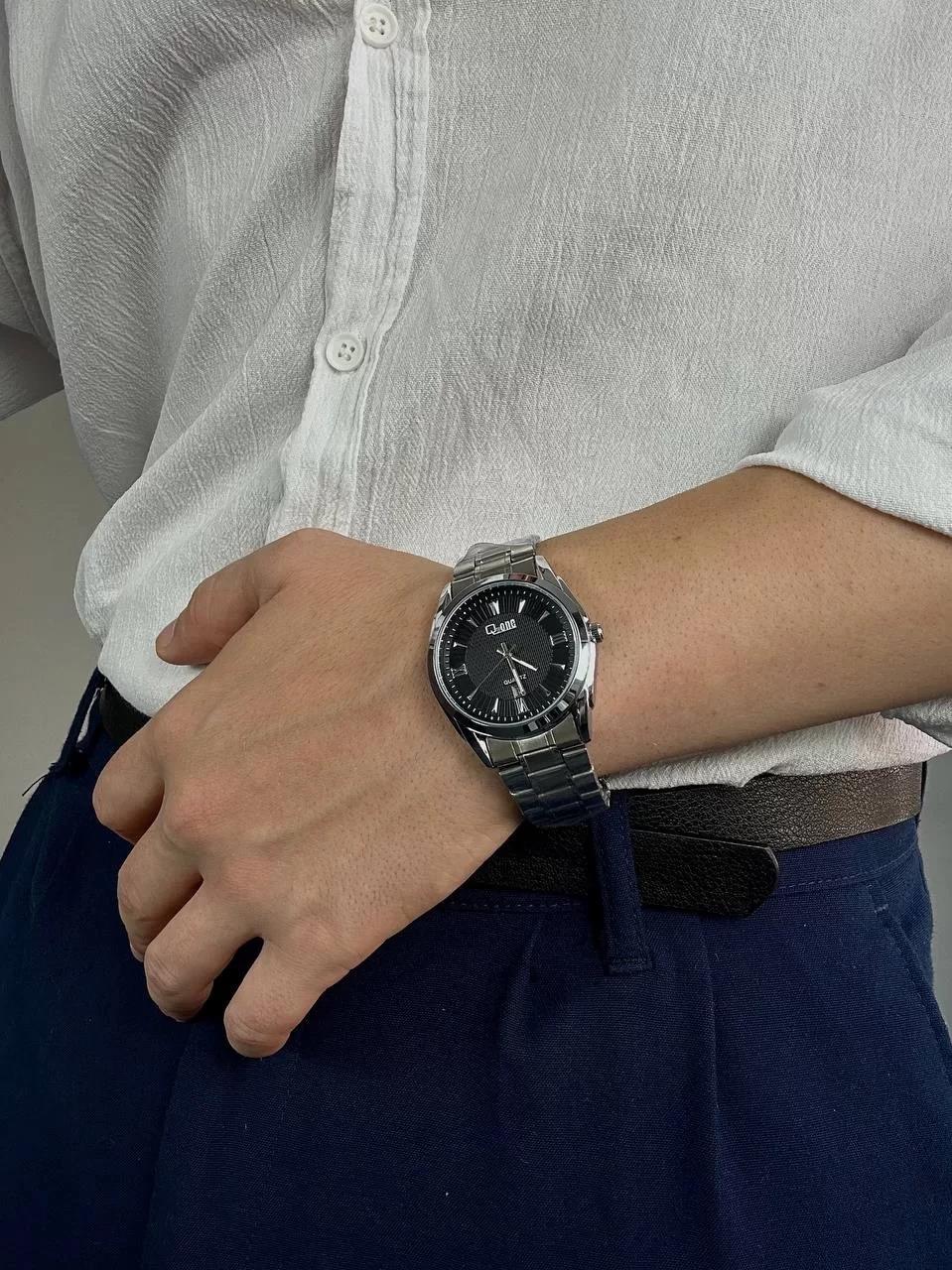 Q.P Black Screen Vintage Wristhwatch