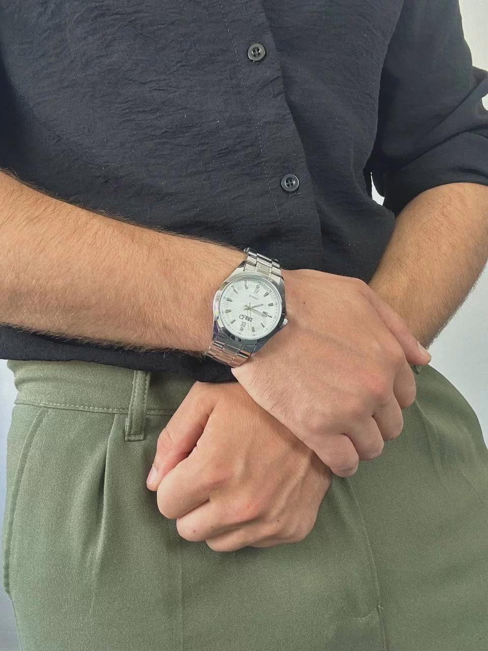 Q.P Silver Vintage Wristhwatch