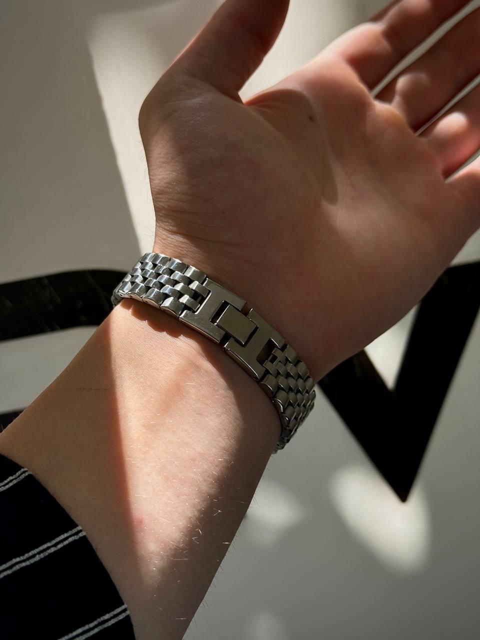S.L Bold Silver Bracelet