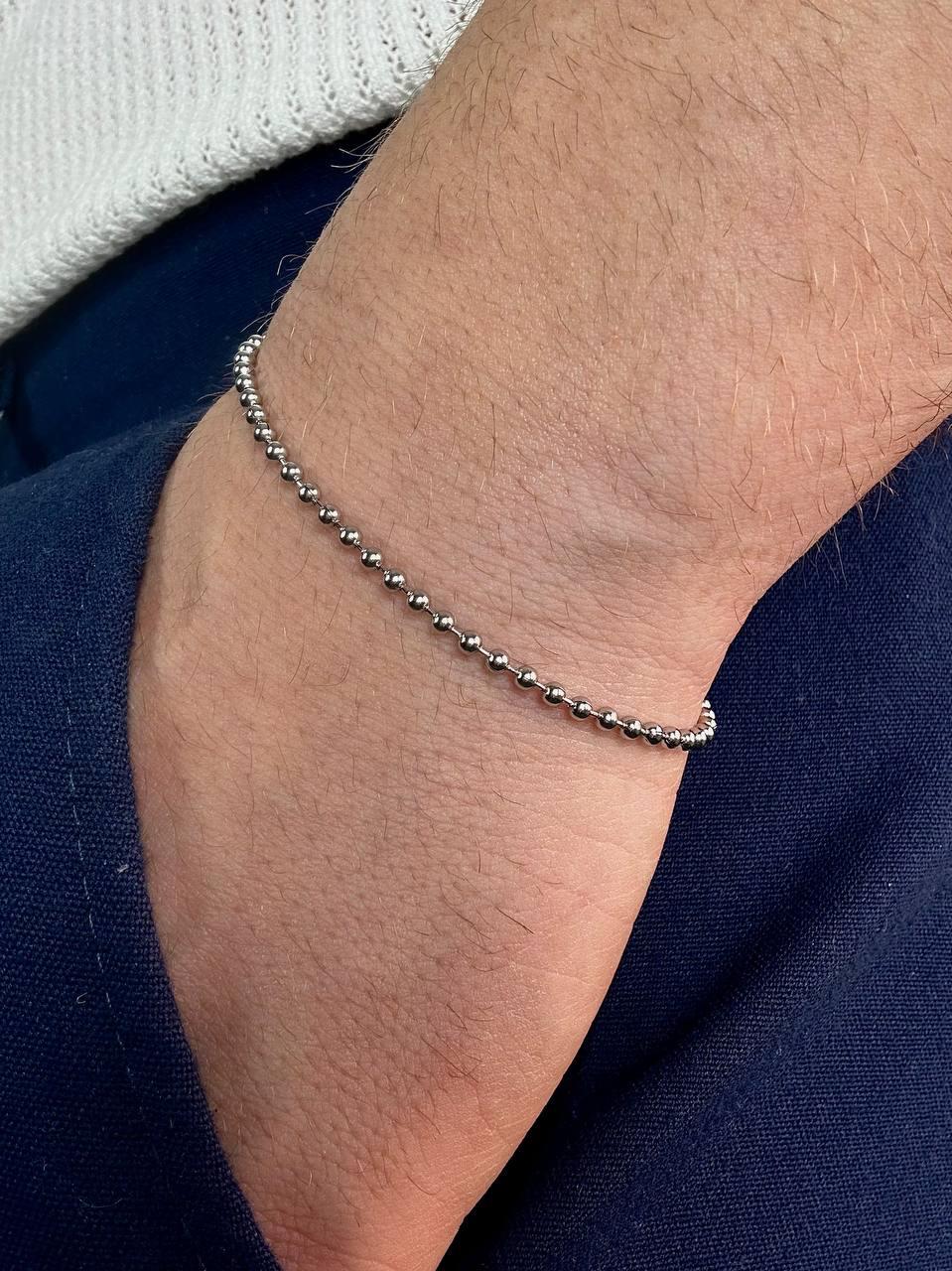 Silver Dot Chain Bracelet