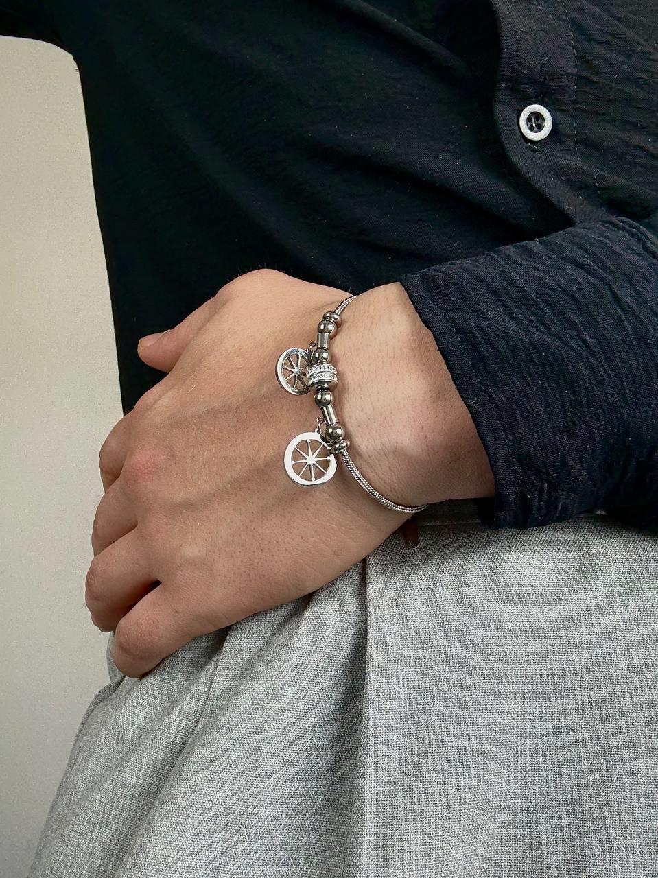 Silver Double Star Bracelet