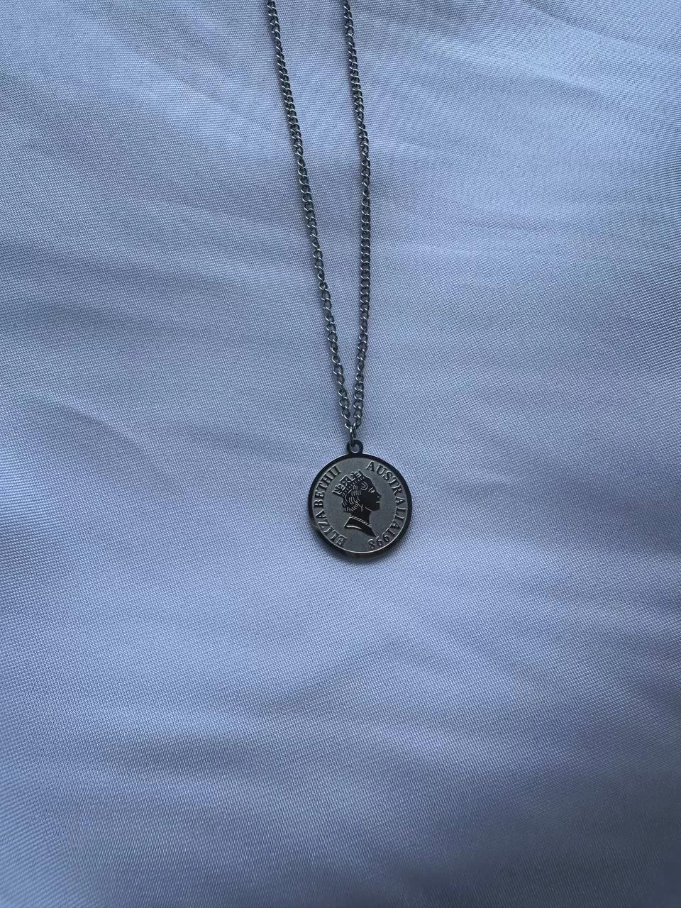 Silver Elizabeth Double-Sided Necklace