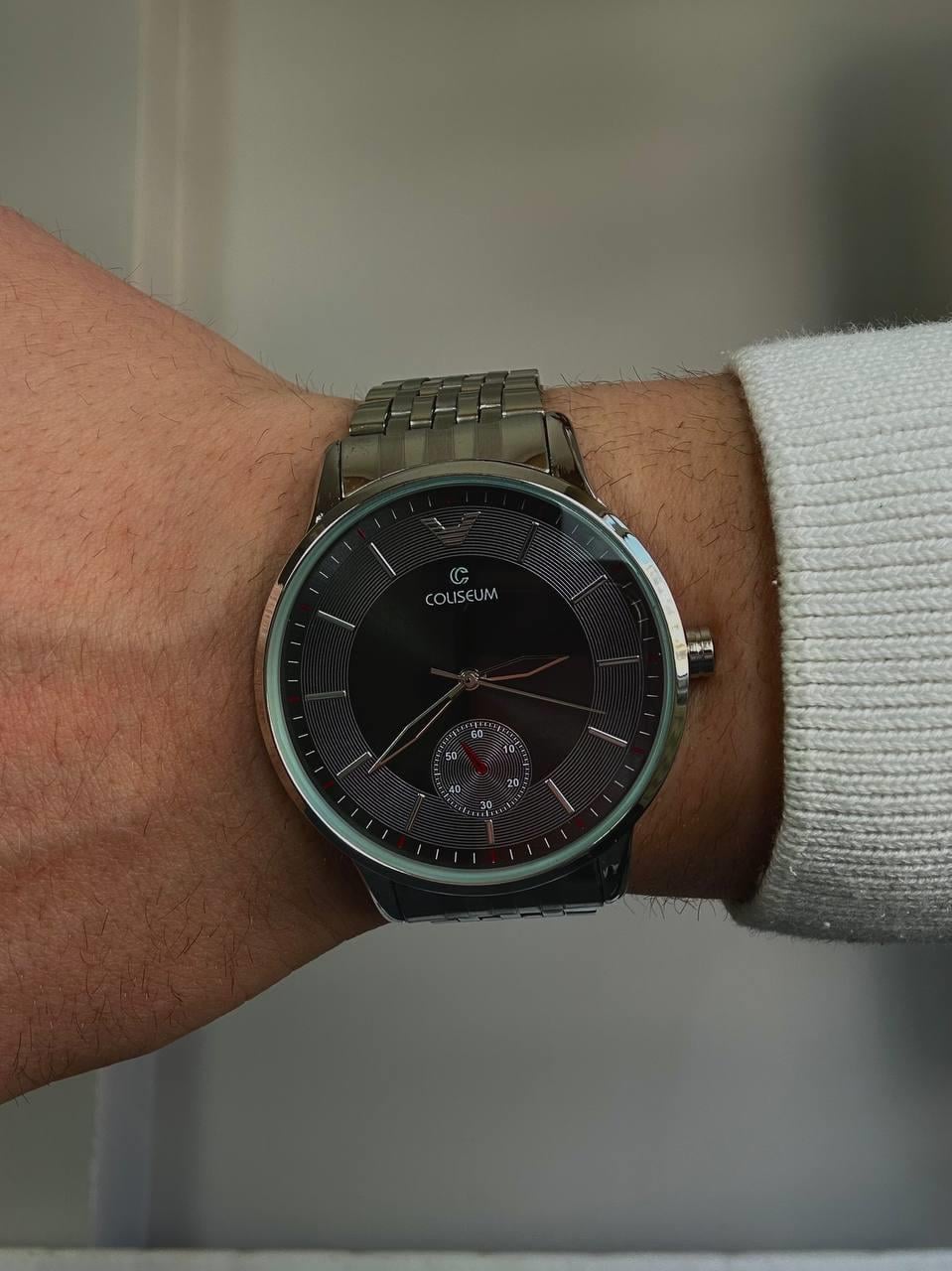 Silver Light Green Vintage Wristhwatch