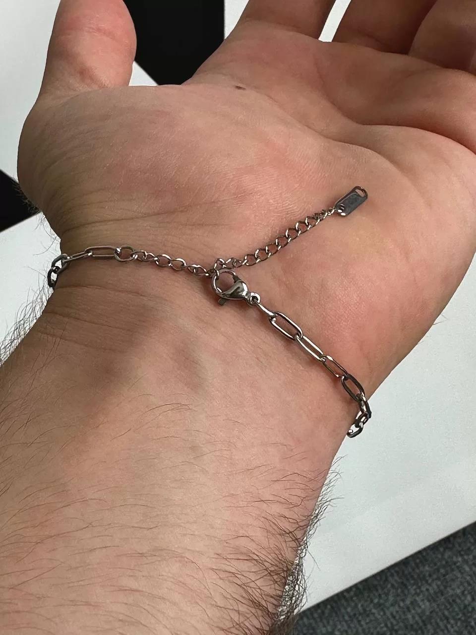 Silver Long Chain Bracelet