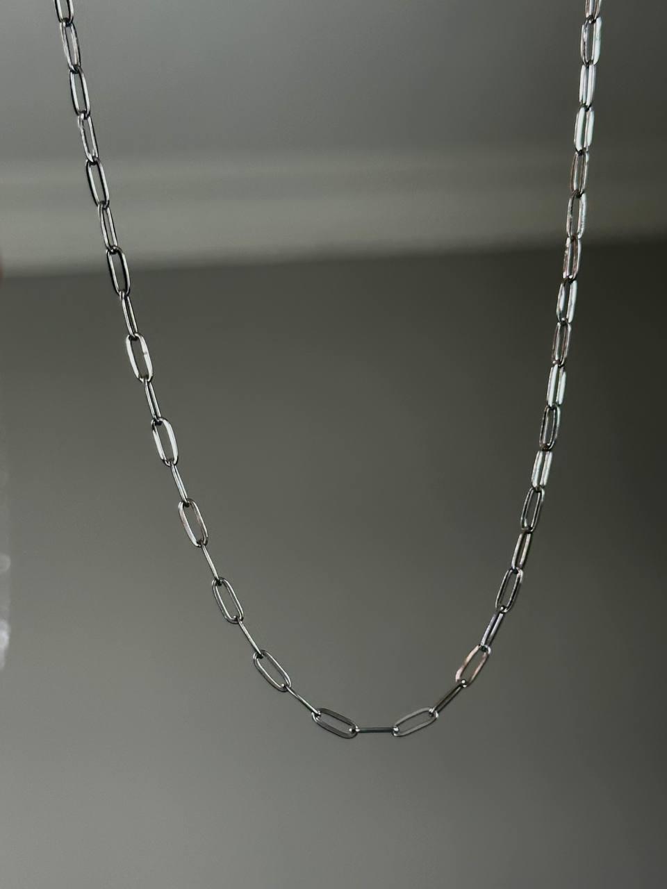 Silver Long Chain Necklace