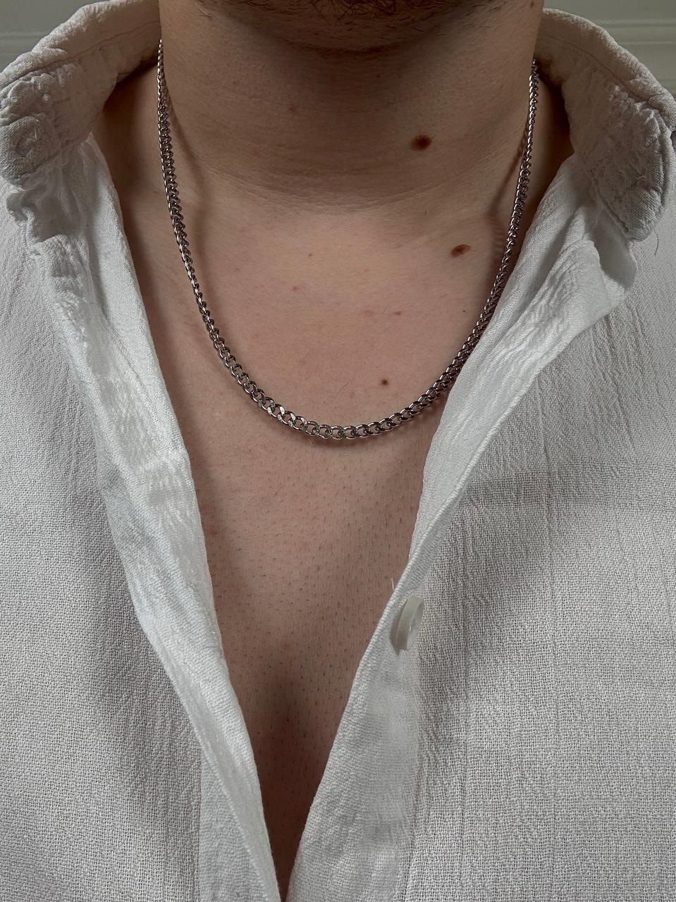 Silver Men's Chain Necklace