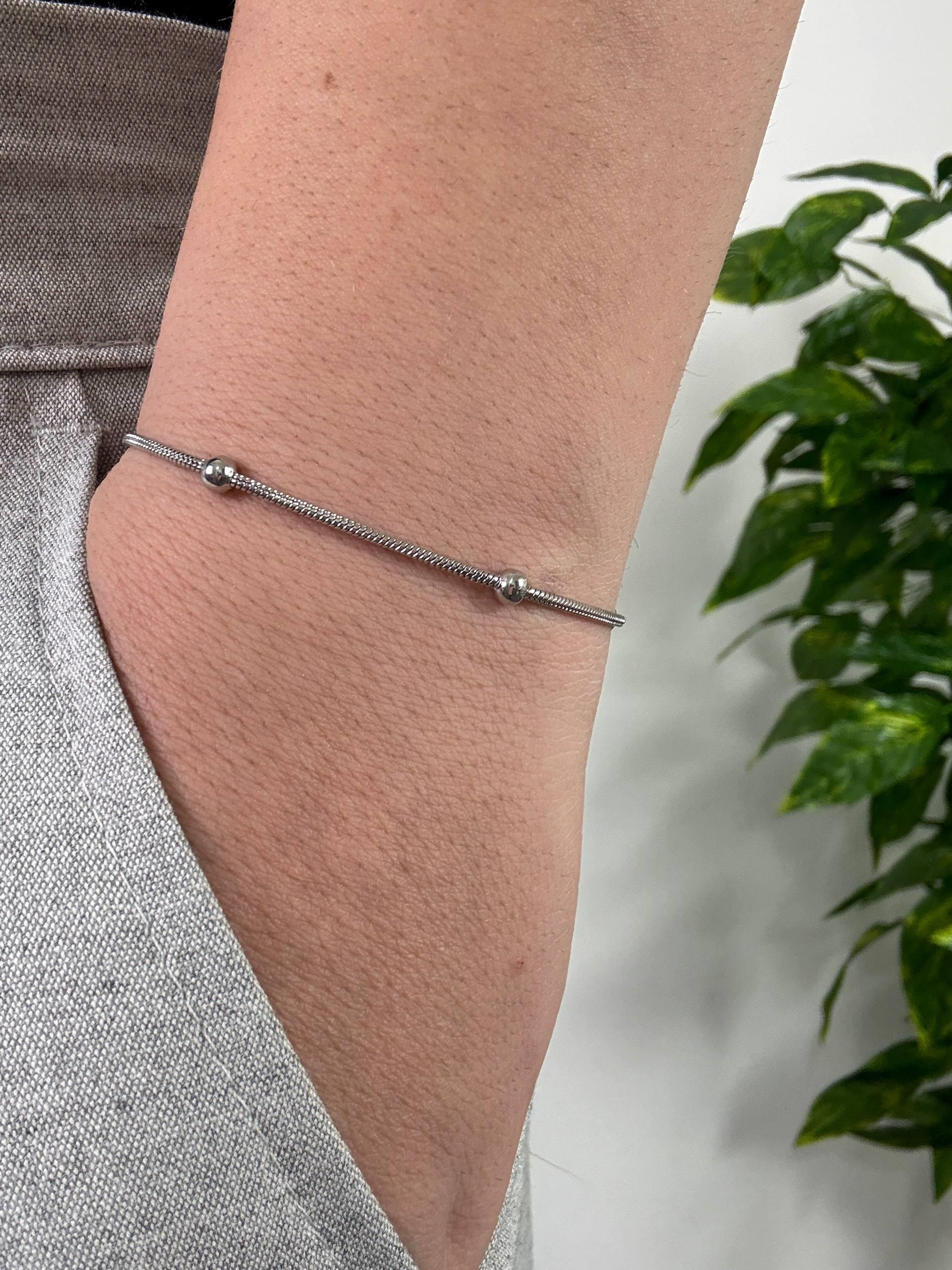 Silver North Ball Bracelet