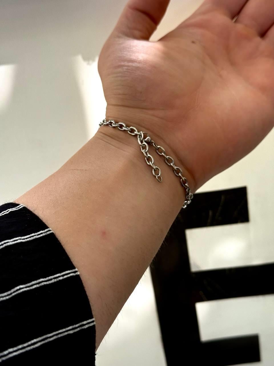 Silver Round Chain Bracelet