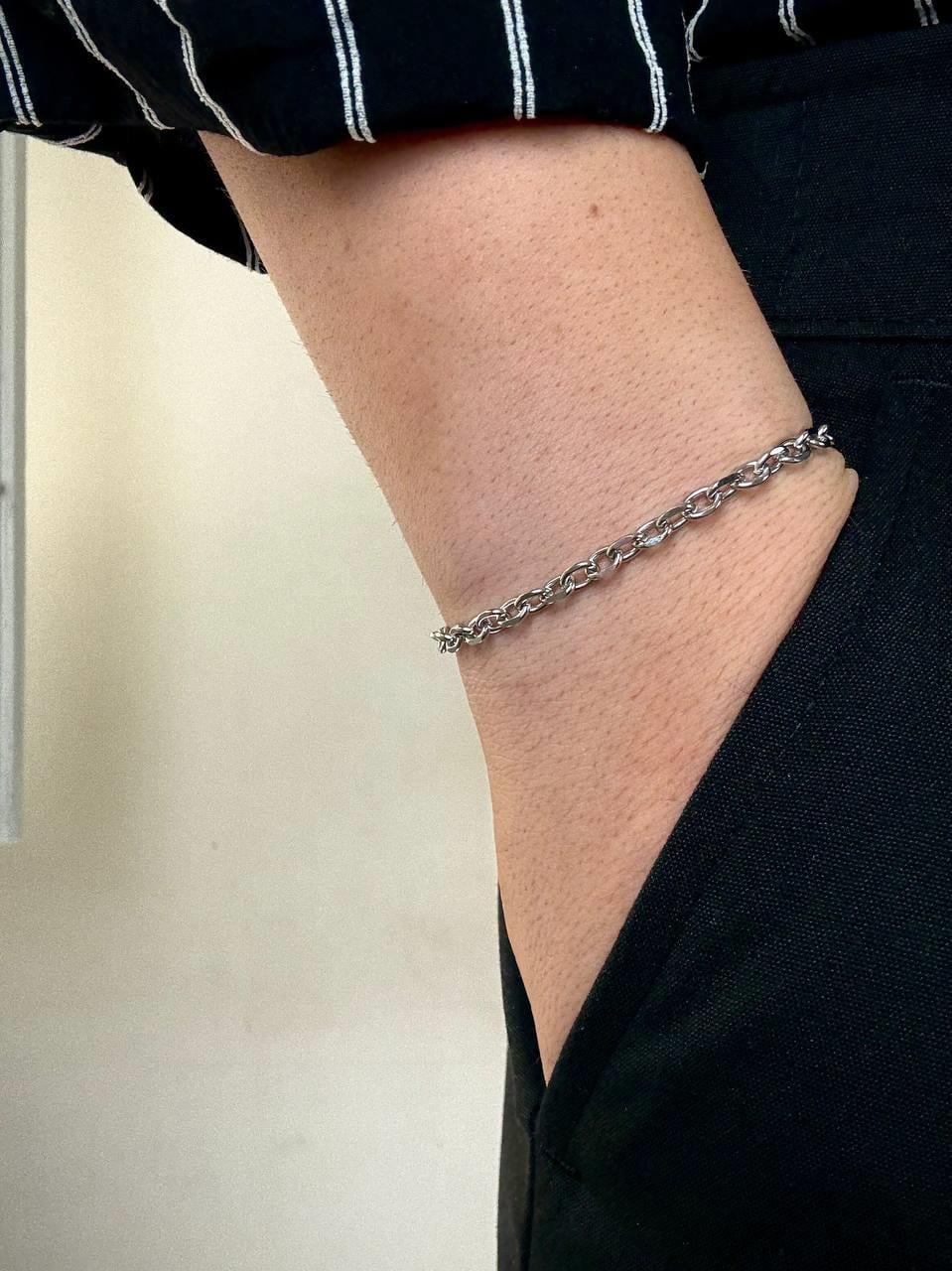 Silver Round Chain Bracelet