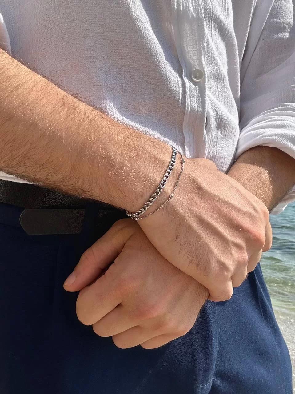 Silver Slim Detail Bracelet