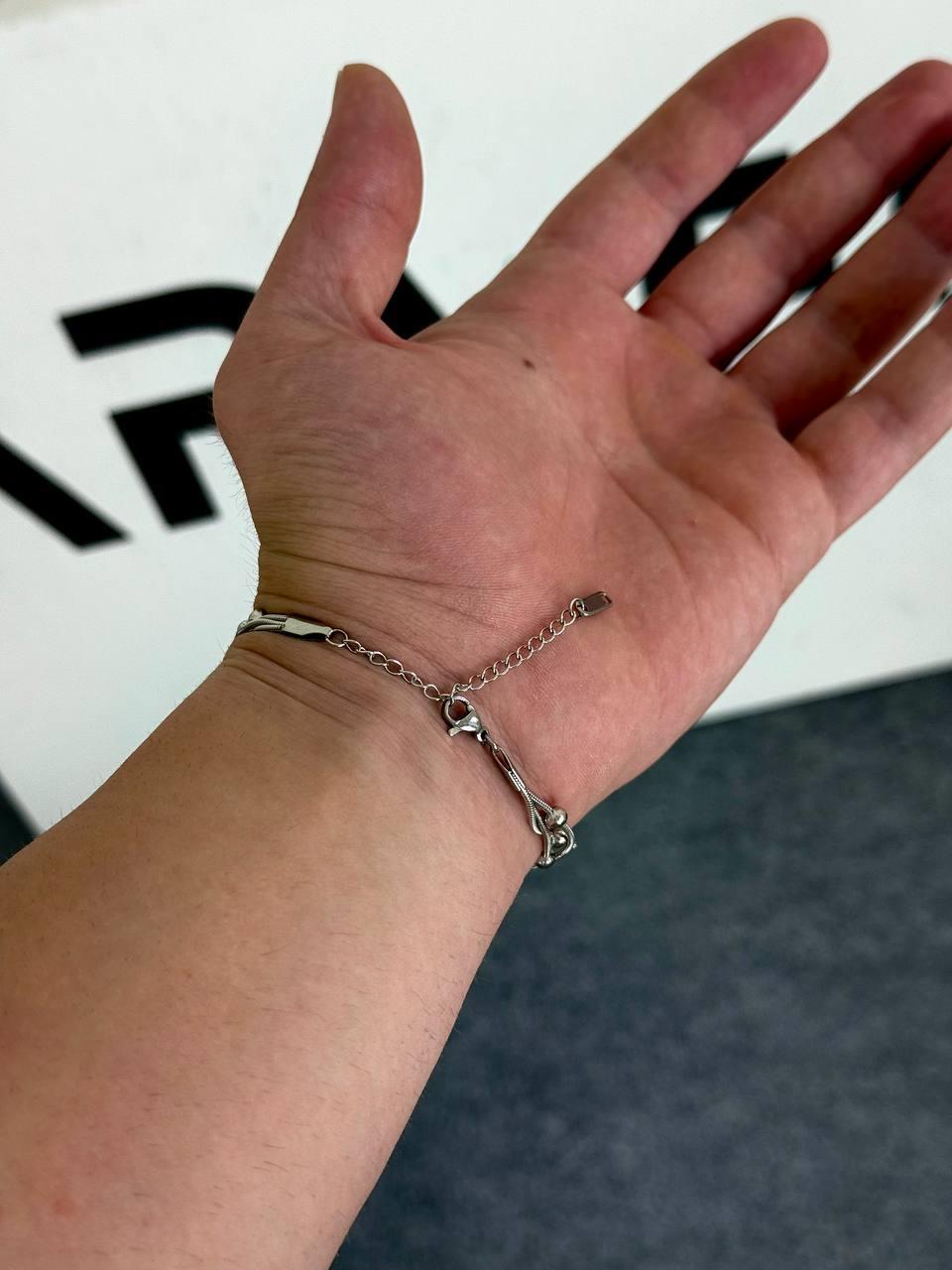 Silver Triple Ball Bracelet