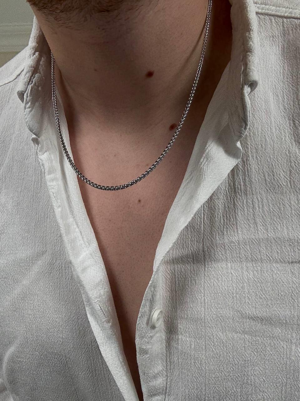 Silver Twist Embroidered