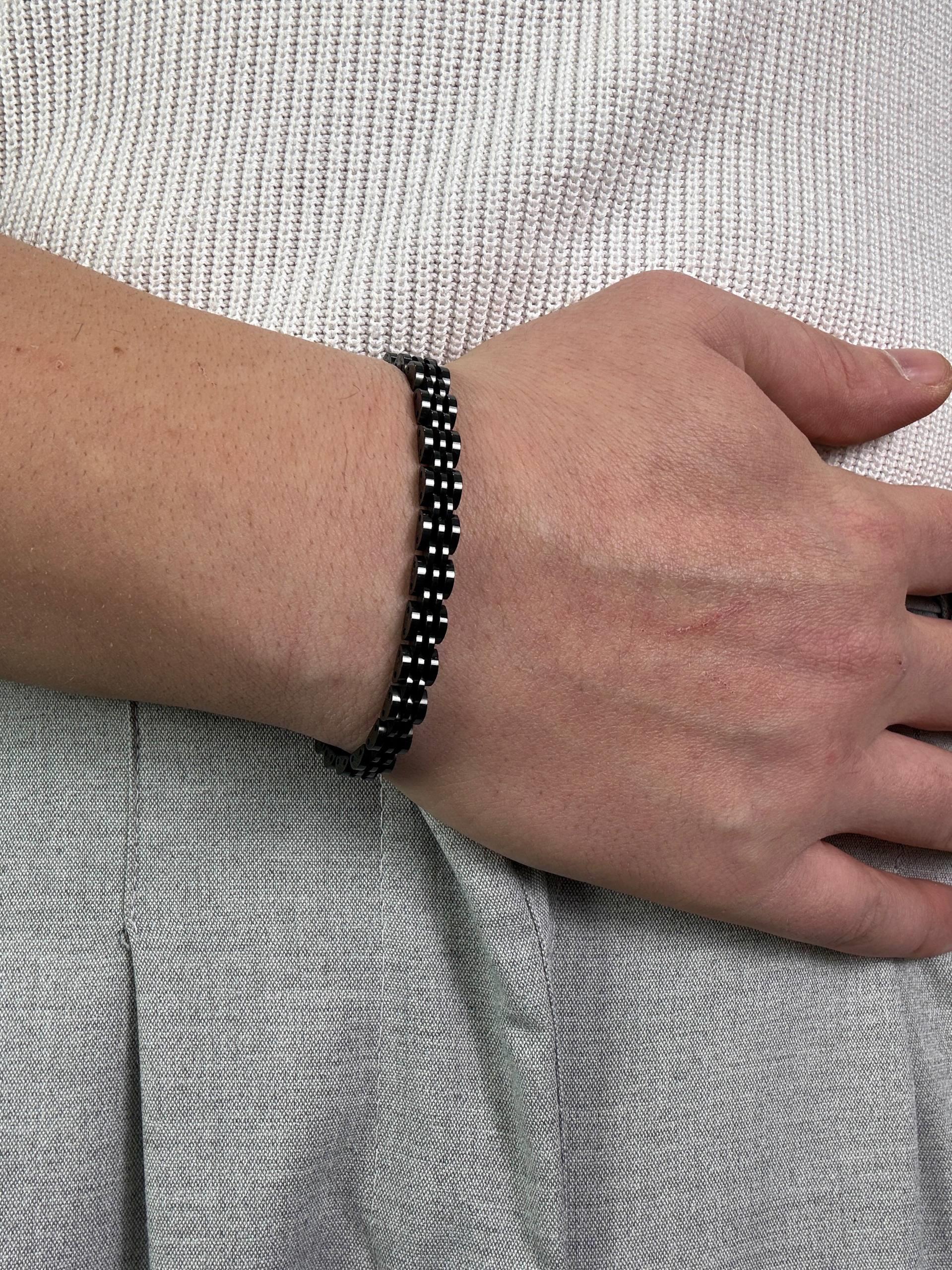 Slim Black Rolex Bracelet