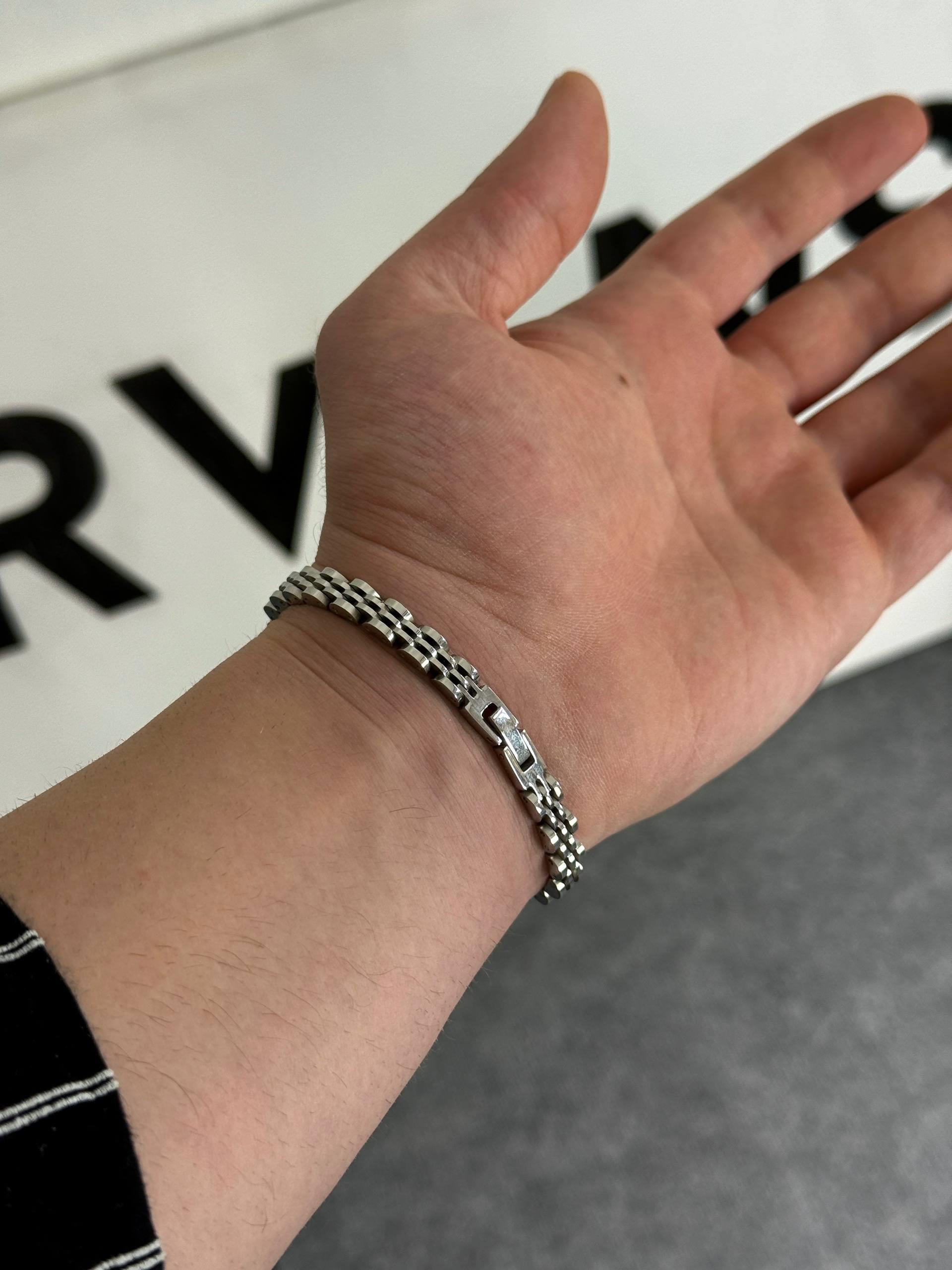 Slim Silver Rolex Bracelet