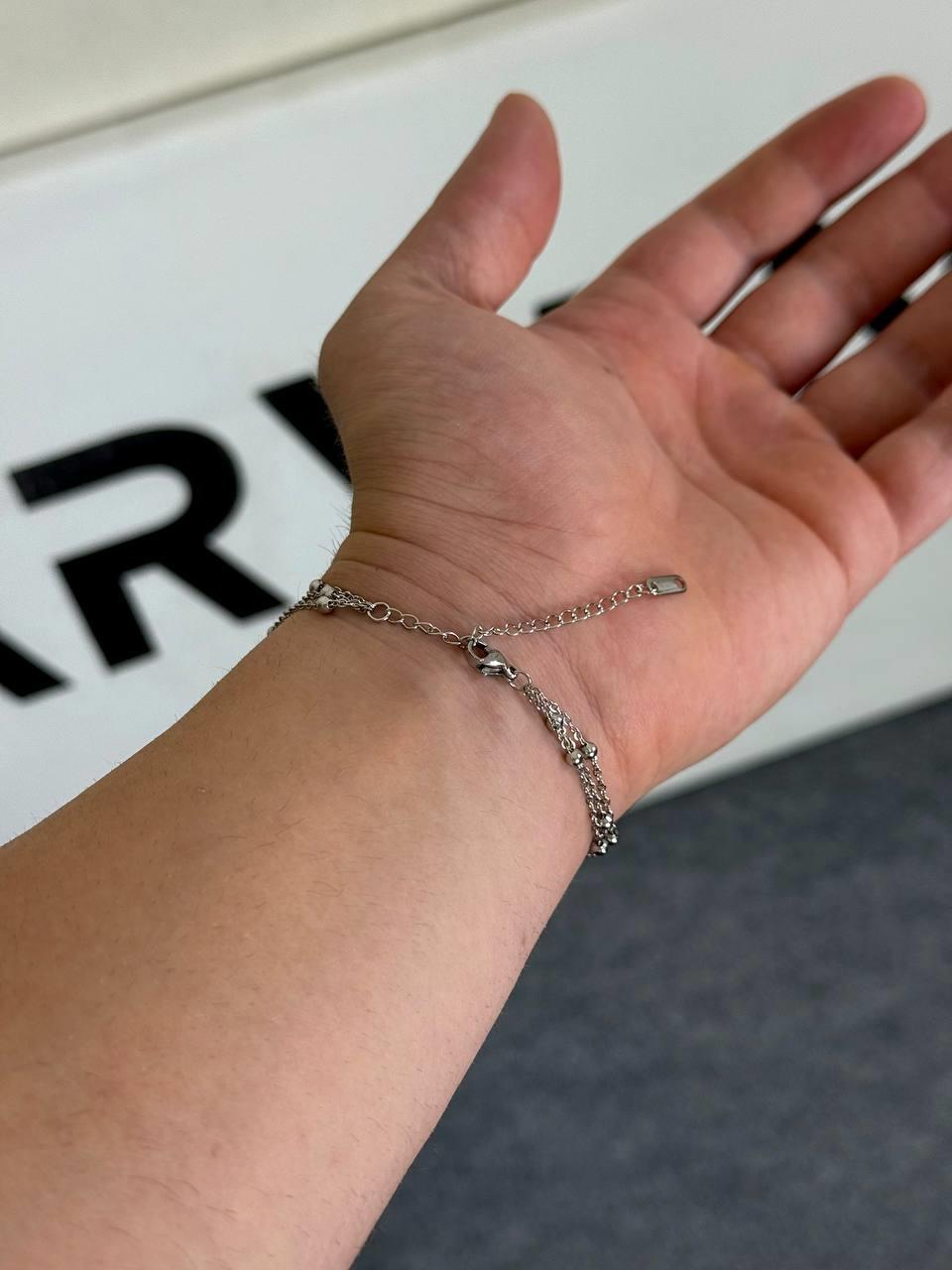 Triple Dot Silver Bracelet