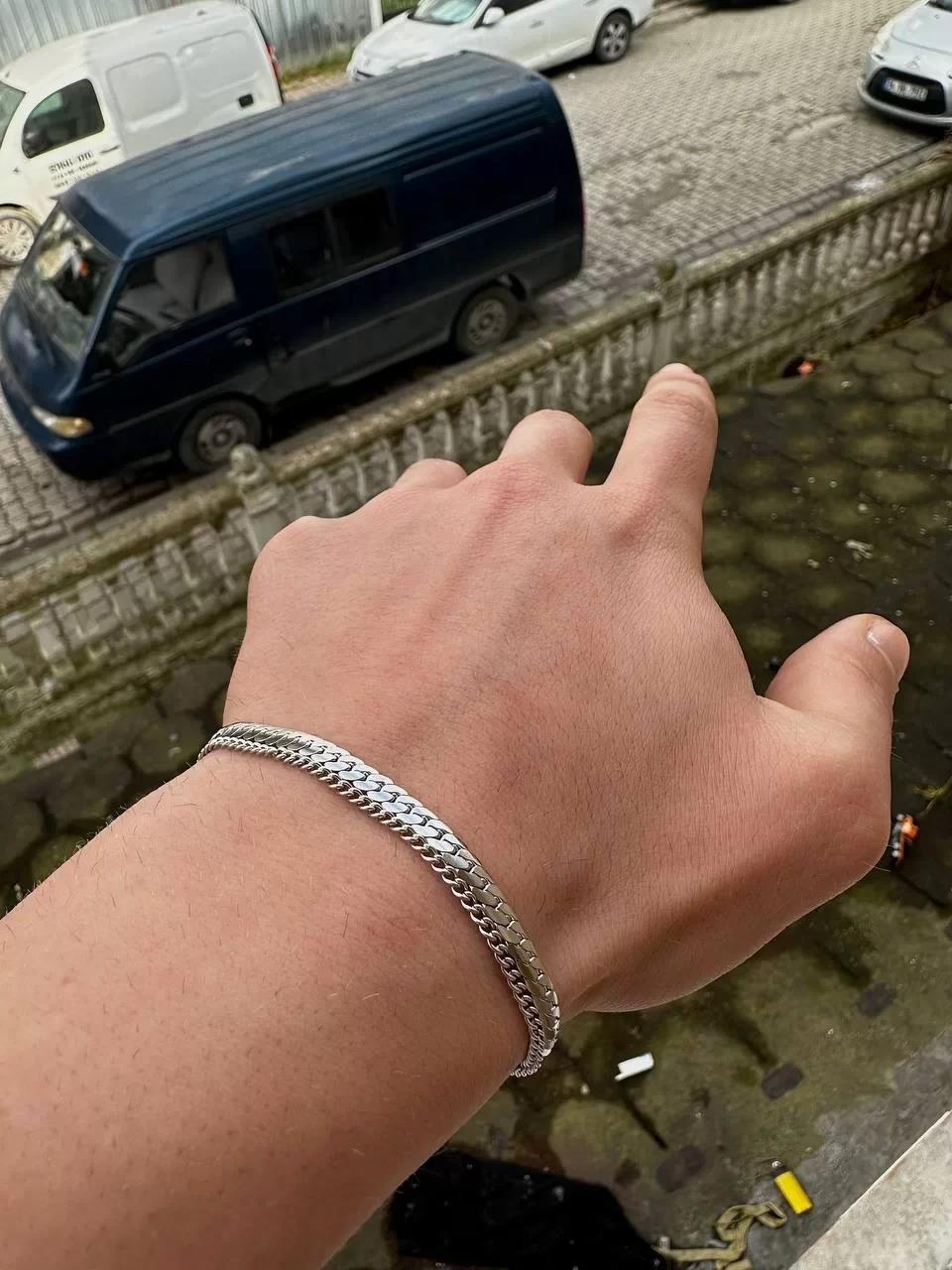 Two Chain Payet Bracelet