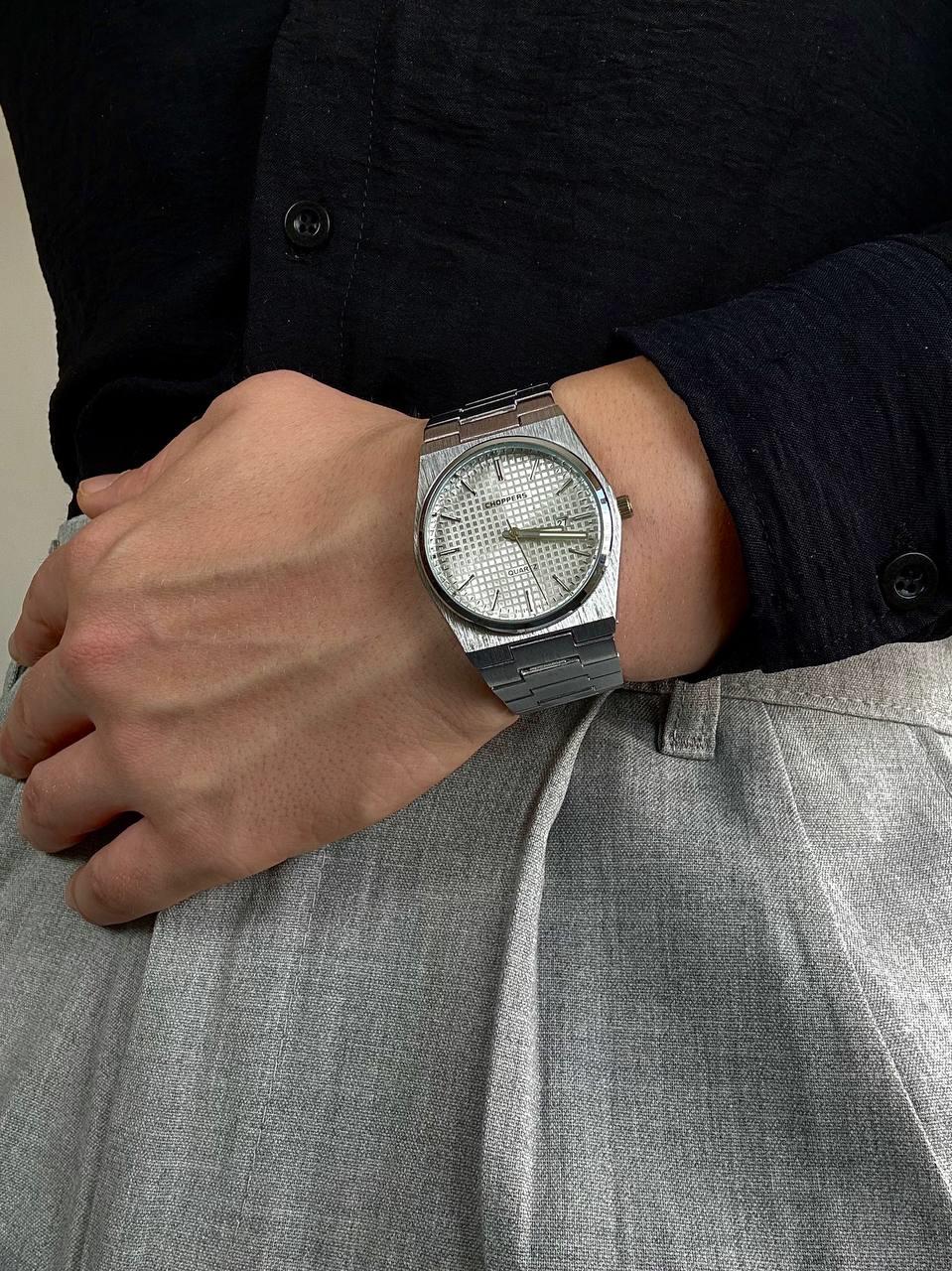 White Dial Silver Vintage Wristwatch