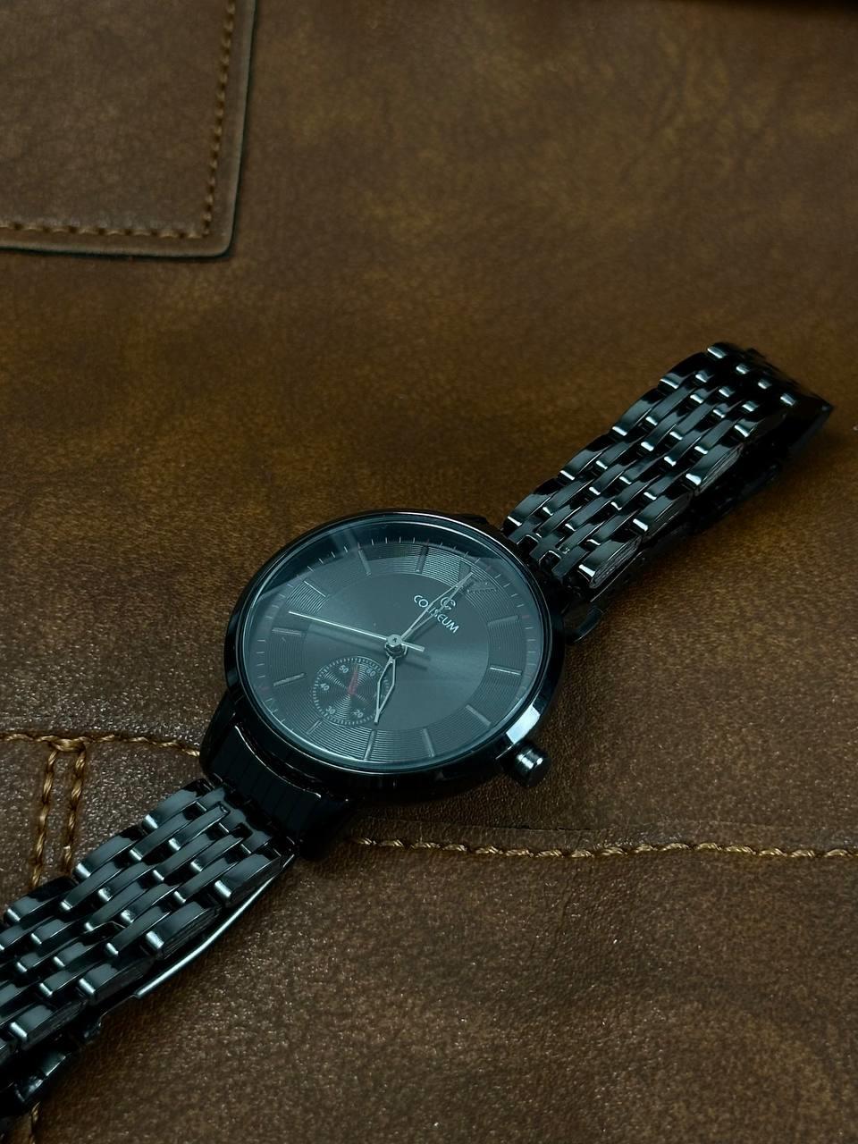 Woman Black Cord Vintage Wristhwatch