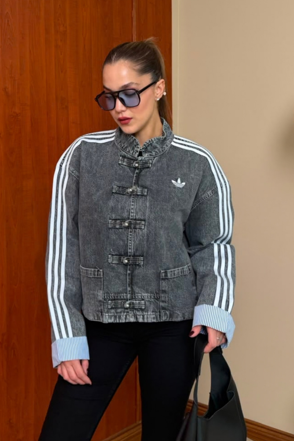ADS Denim Ceket - FÜME