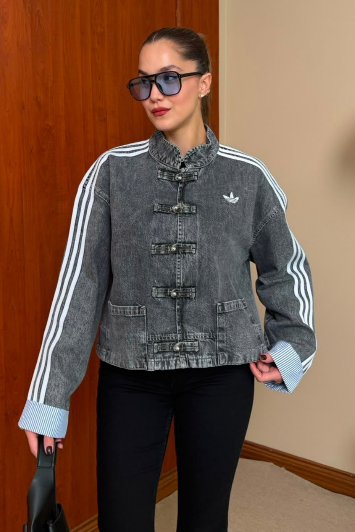 ADS Denim Ceket - FÜME