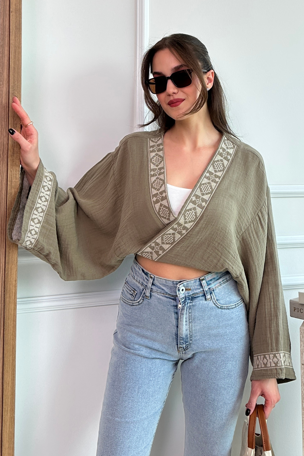 Bağlamalı Kimono - HAKİ