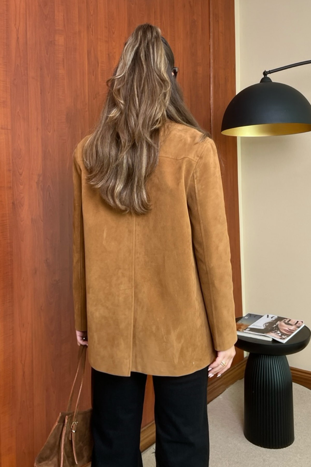 Blazer Süet Ceket - CAMEL