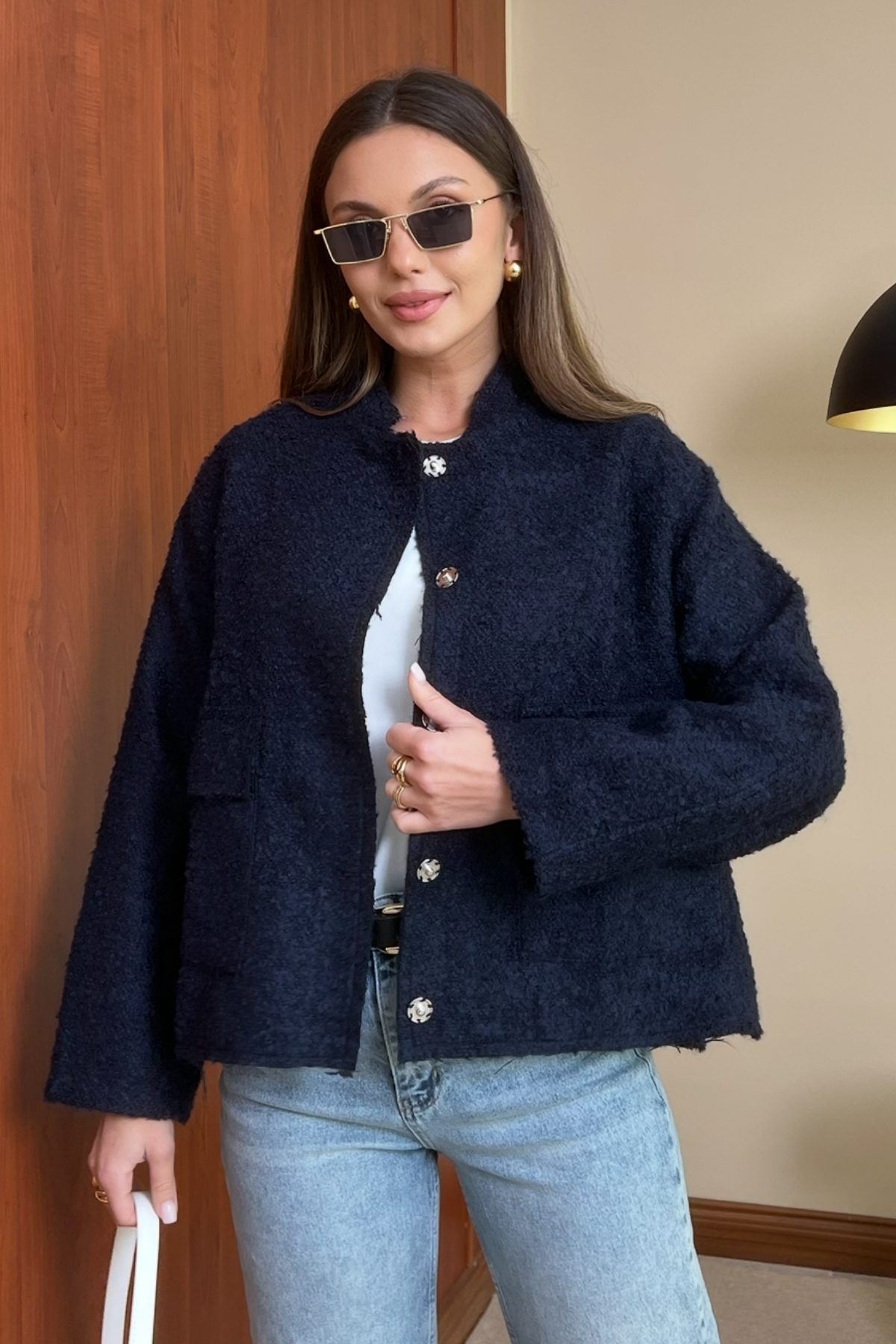 Buklet Ceket - LACİVERT