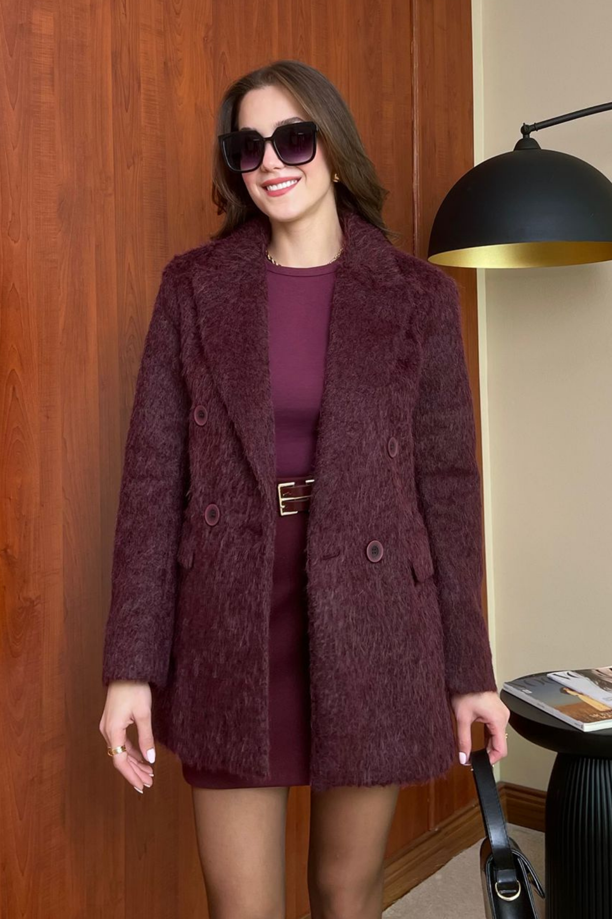 Kaşmir Blazer Ceket - BORDO