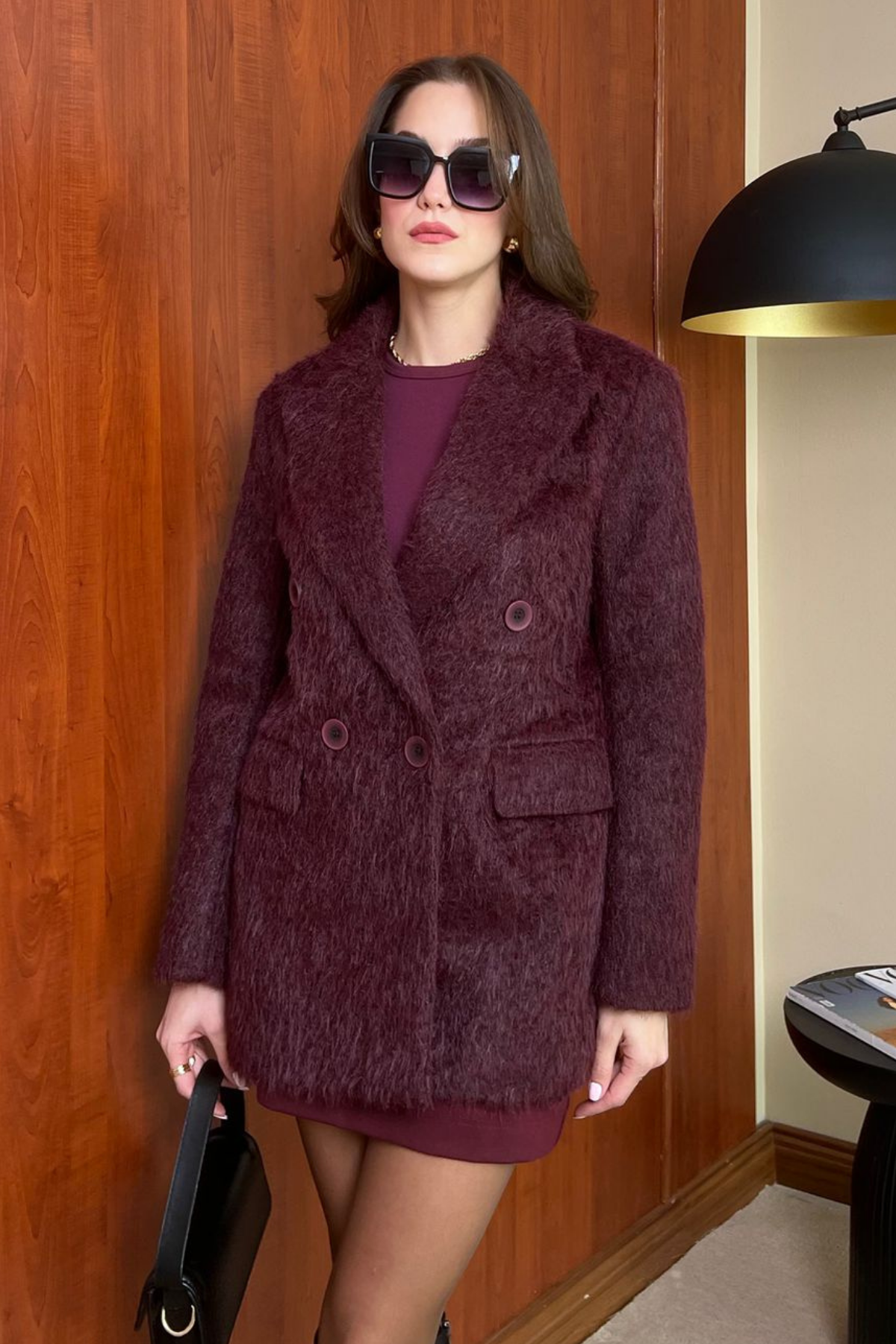 Kaşmir Blazer Ceket - BORDO