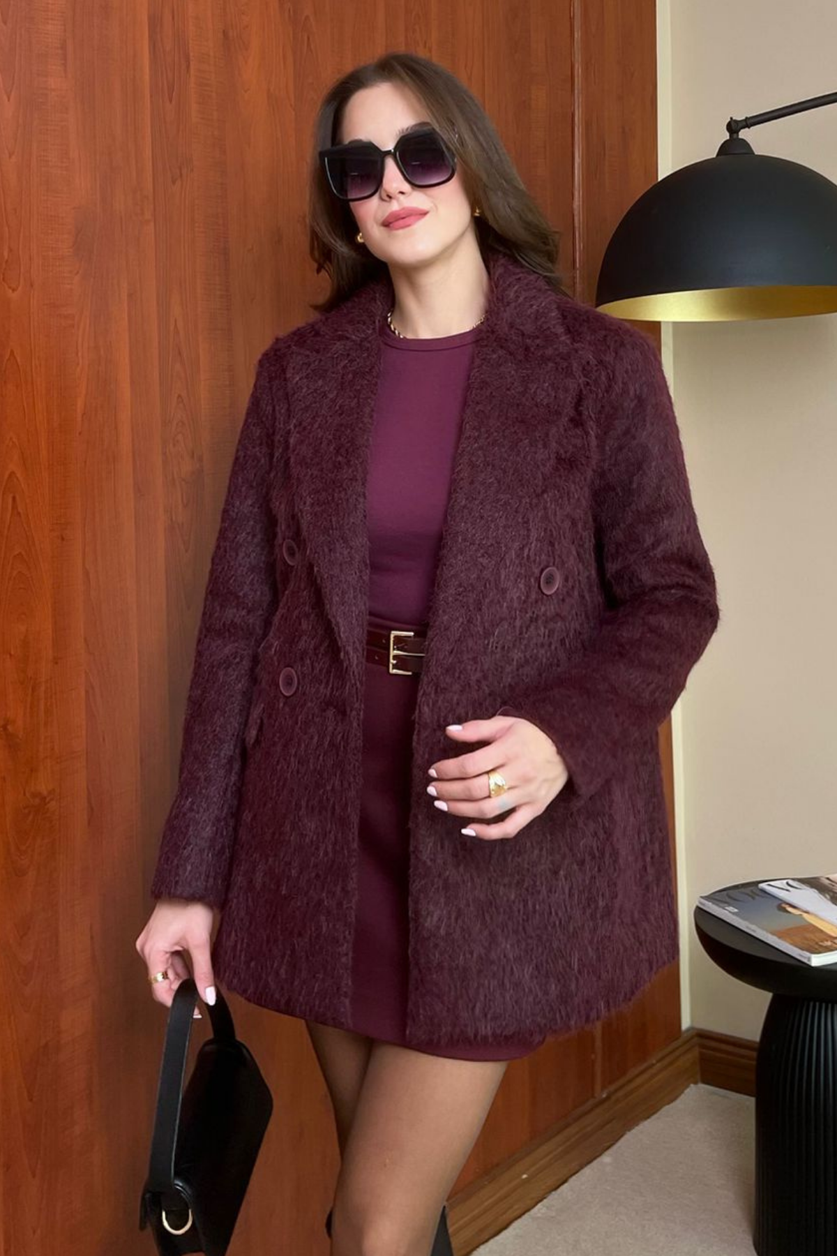 Kaşmir Blazer Ceket - BORDO