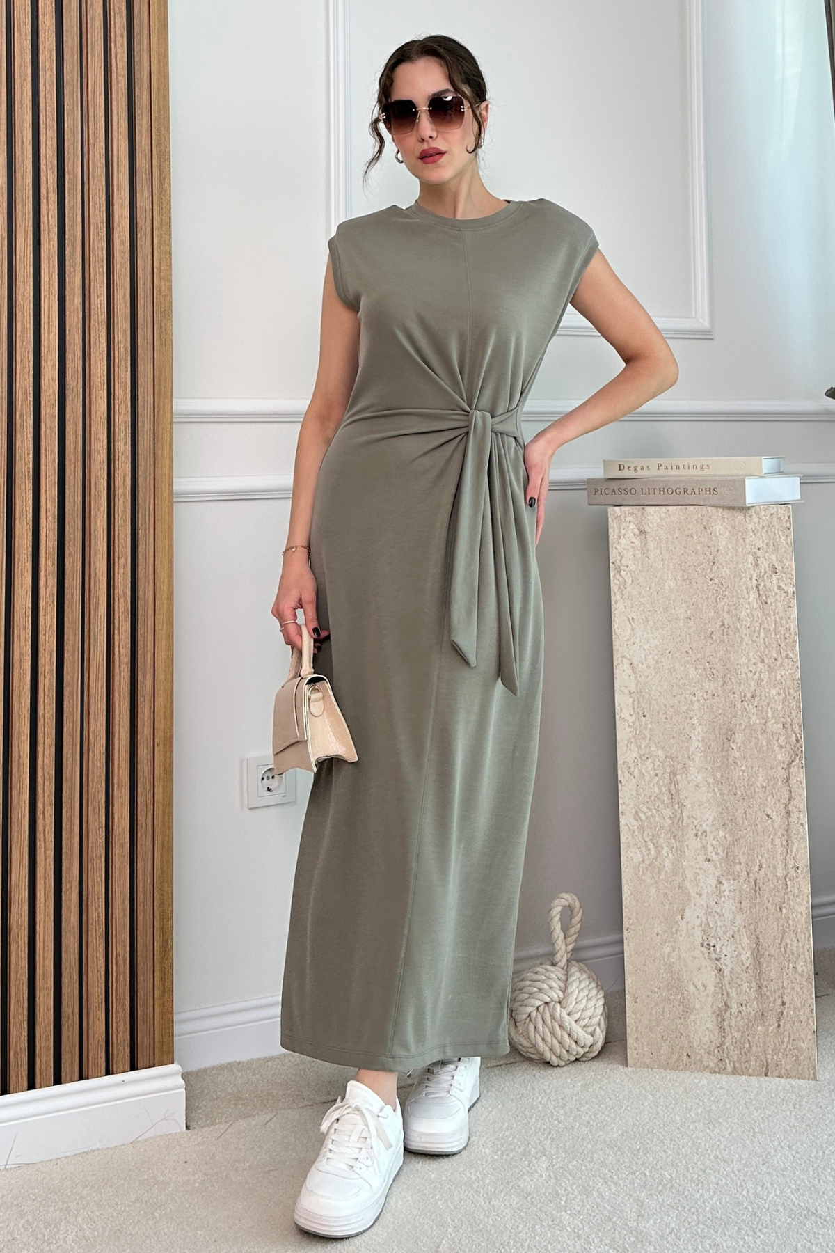 Modal Elbise - HAKİ