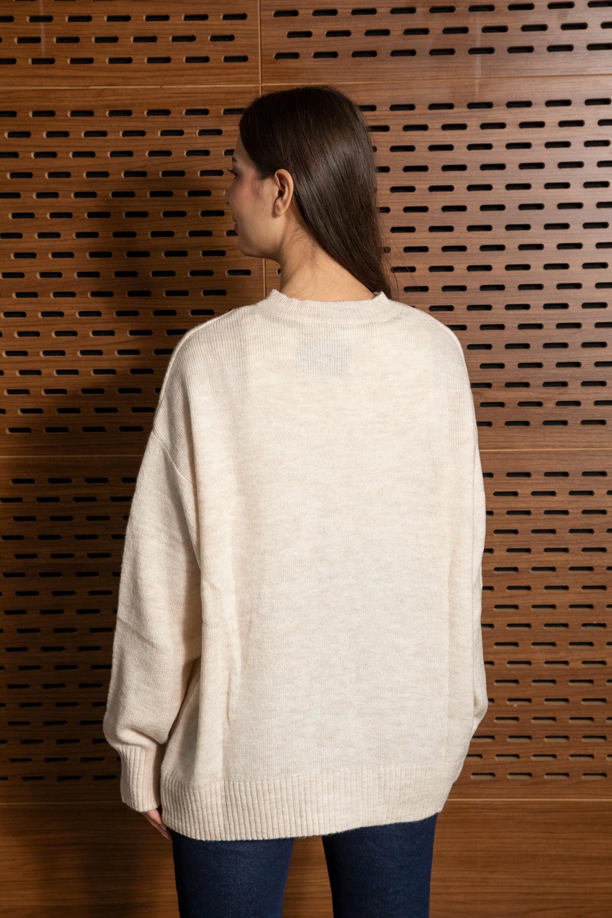 Oversize Kazak - BEJ