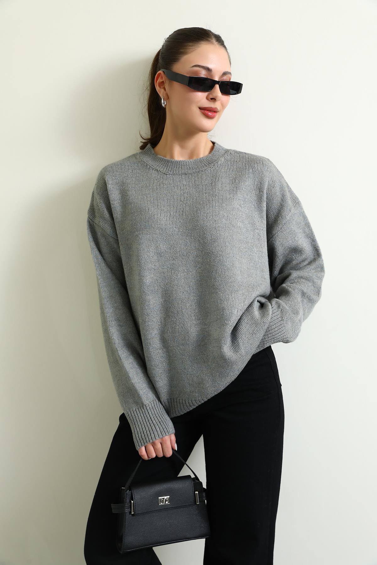 Oversize Kazak - GRİ