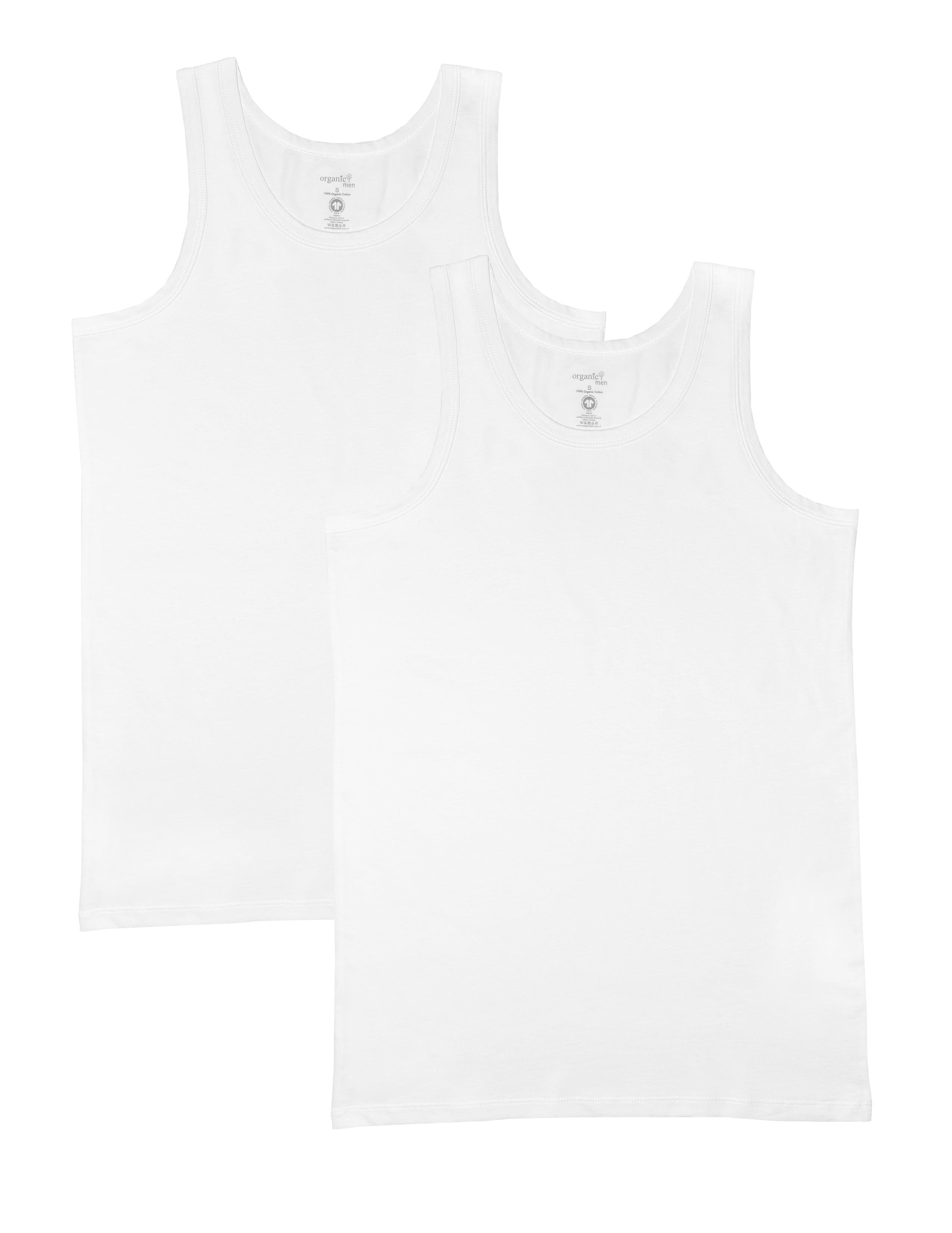  Basic Erkek Beyaz Atlet Seti 2'Li