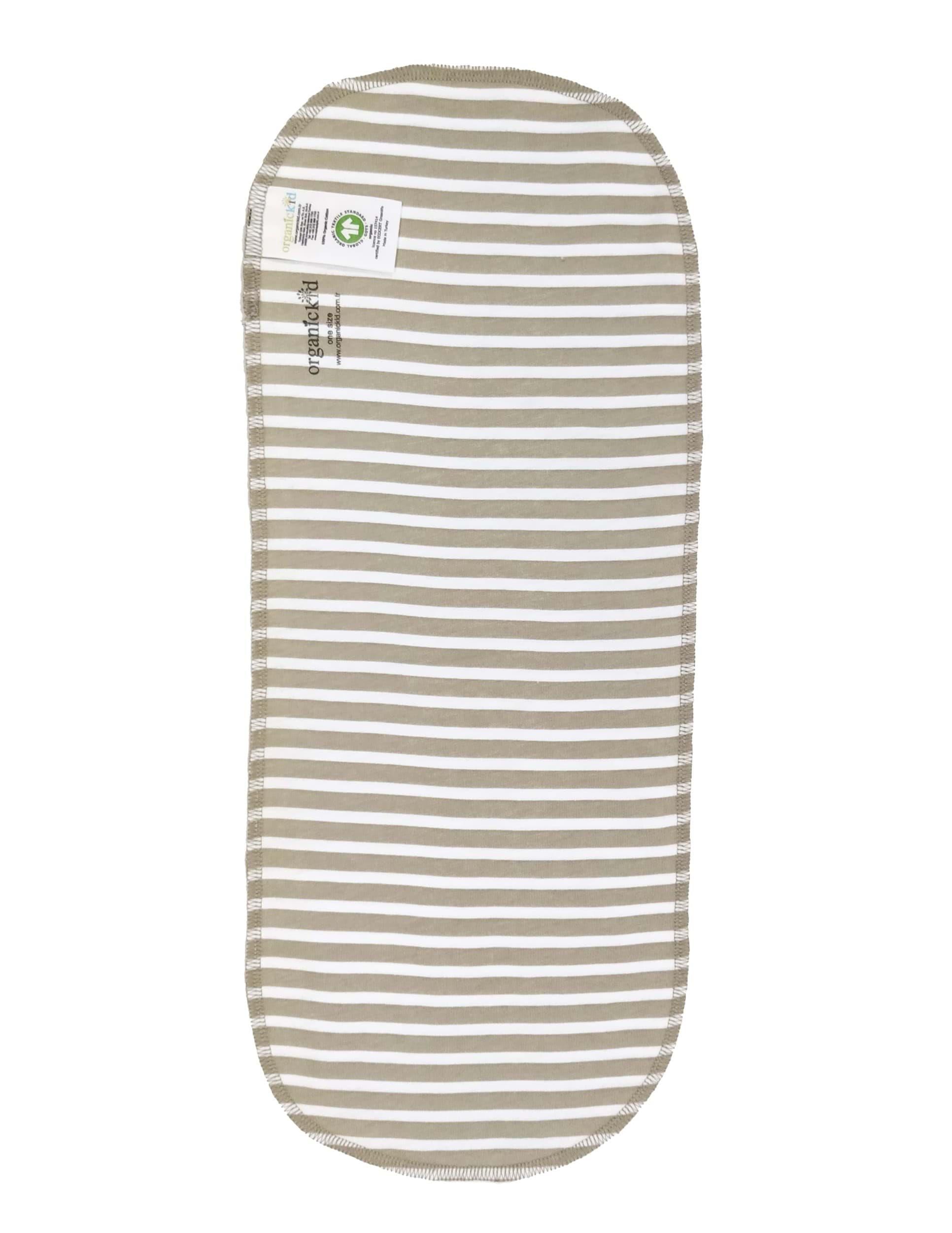 Basic Bebek Kül Yeşili Çizgili Omuz Örtüsü 3'lü Set