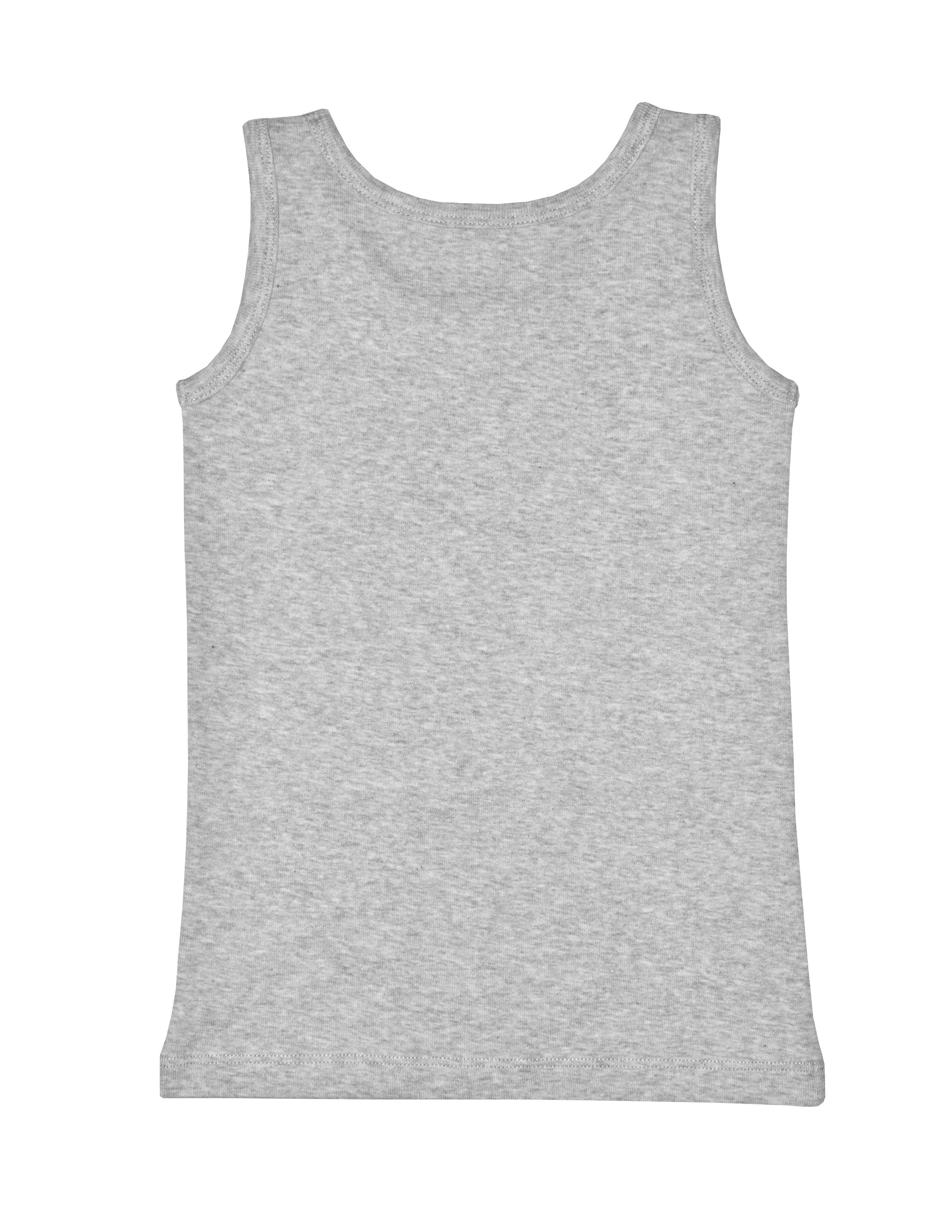 Basic Cotton Erkek Çocuk Gri Atlet Seti 3lü