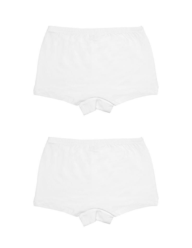 Basic Kadın Beyaz Boxer 2'li Set