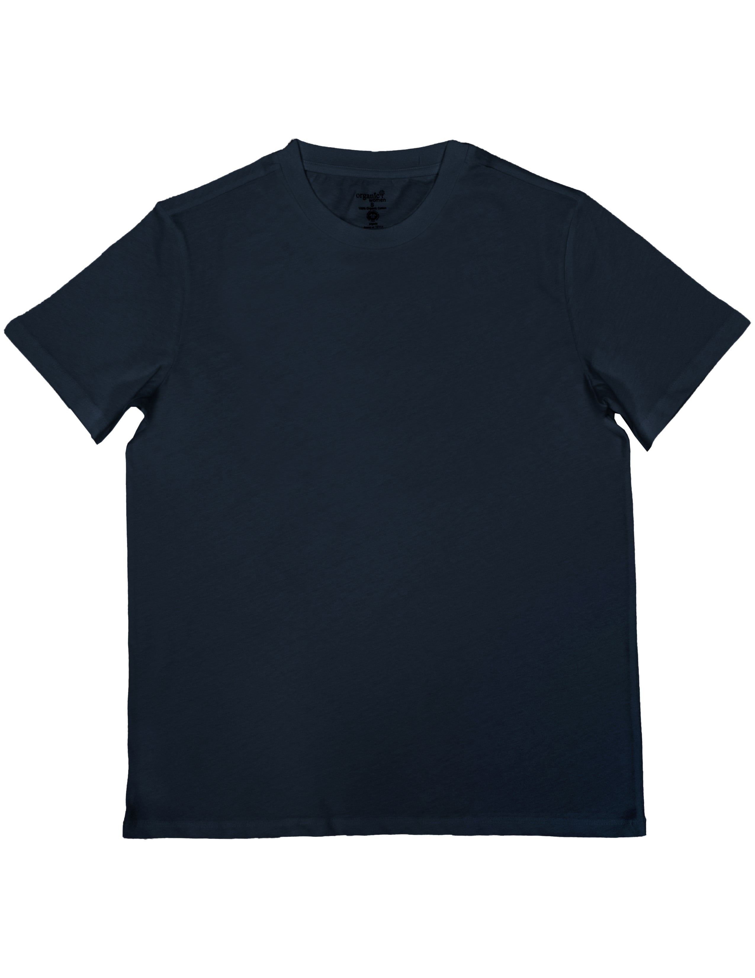 Basic Kadın Bisiklet Yaka Lacivert T-shirt