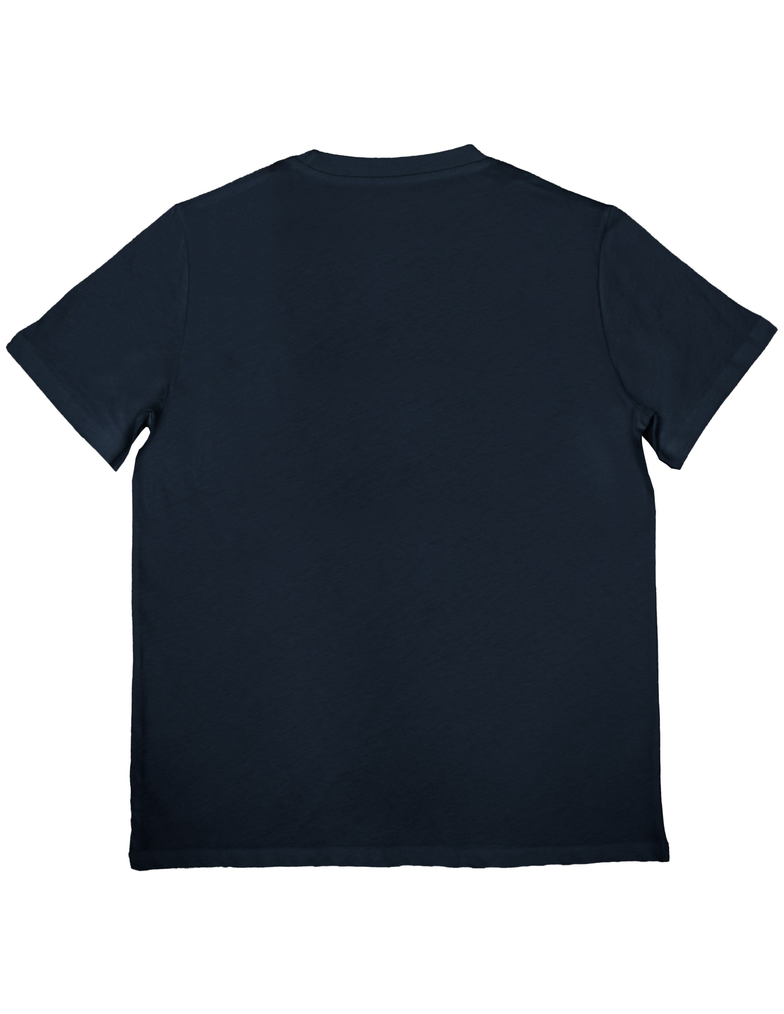 Basic Kadın Bisiklet Yaka Nakışlı Lacivert T-shirt