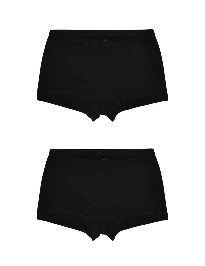 Basic Kadın Siyah Boxer 2'li Set