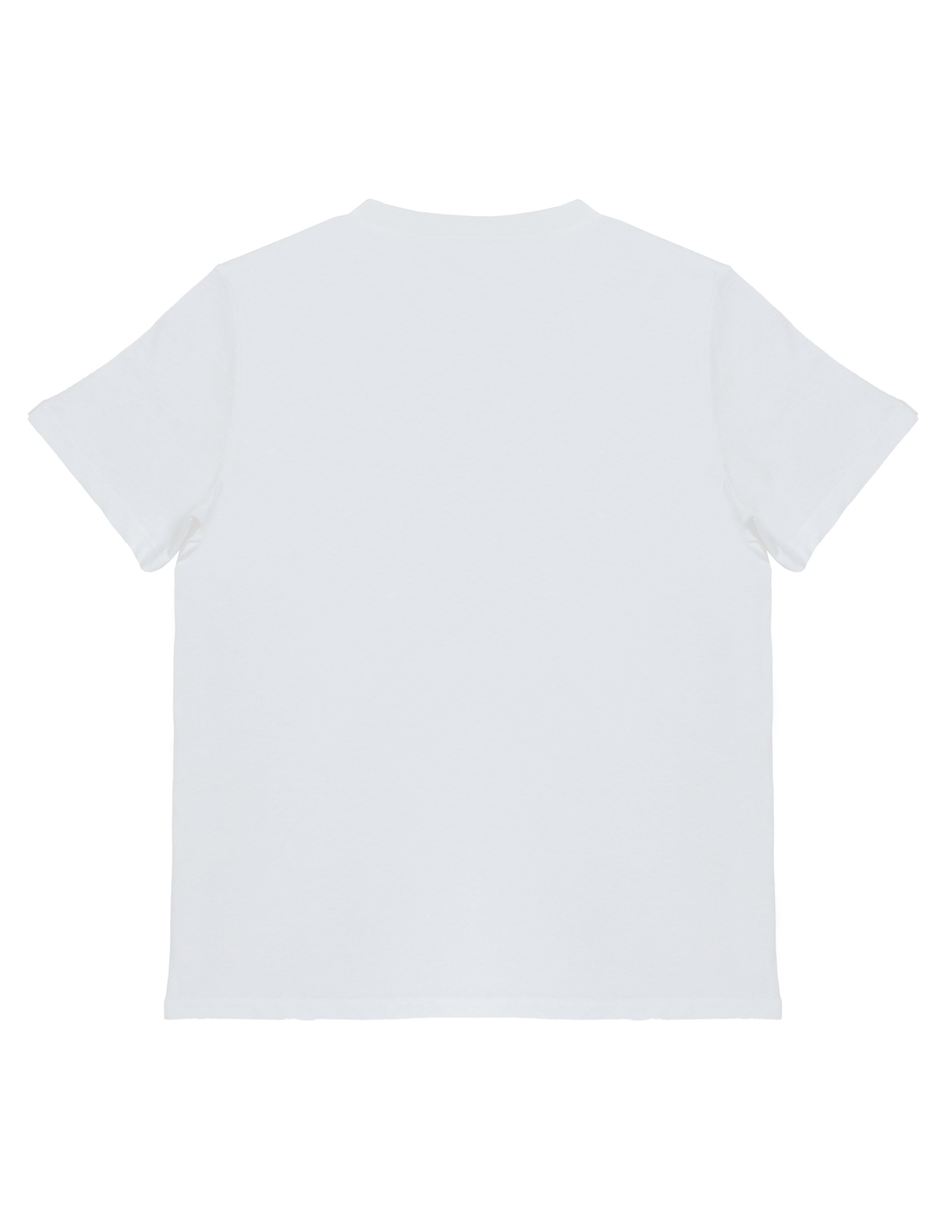 Basic Kadın V Yaka Beyaz T-shirt