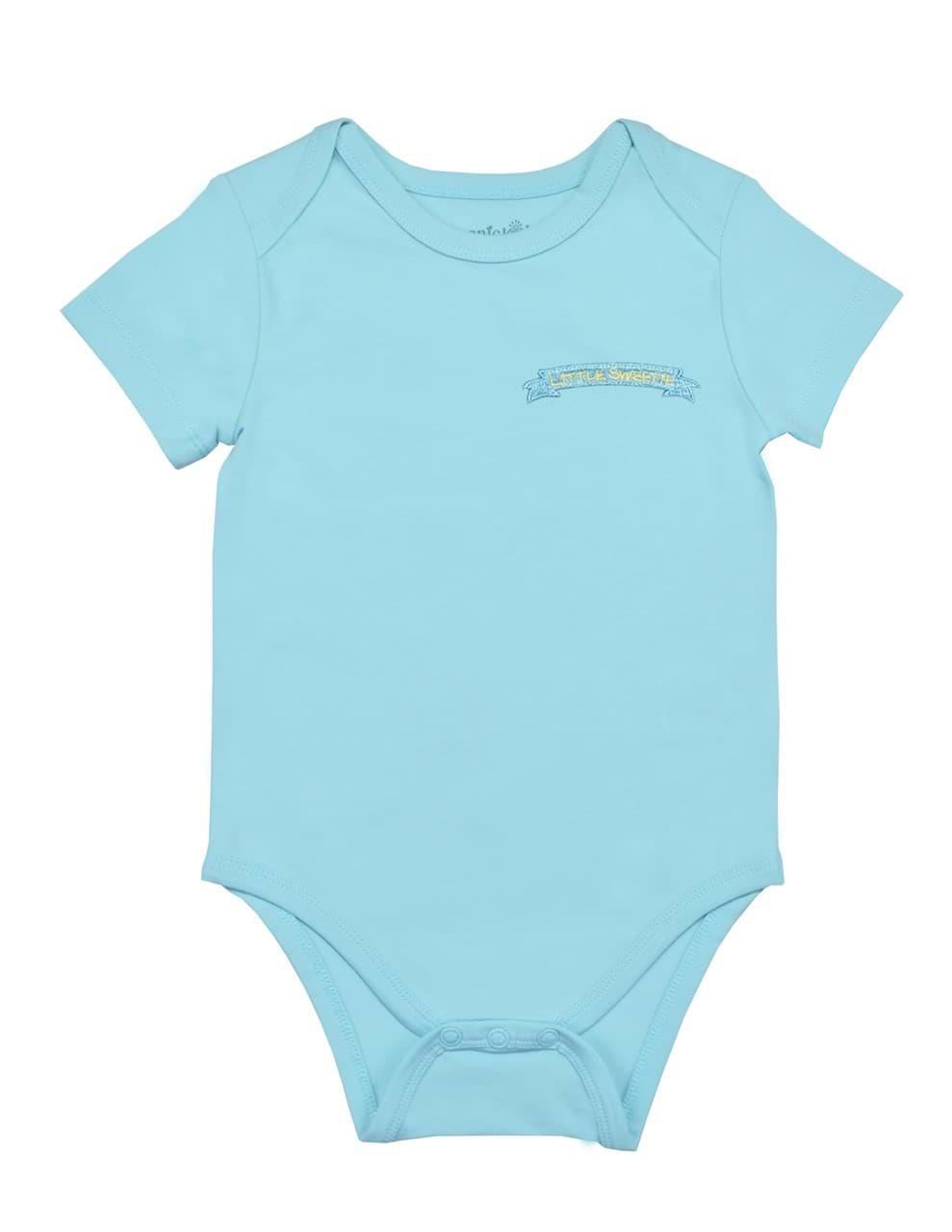 Blue Bloom Erkek Bebek Kısa Kol Mavi Body