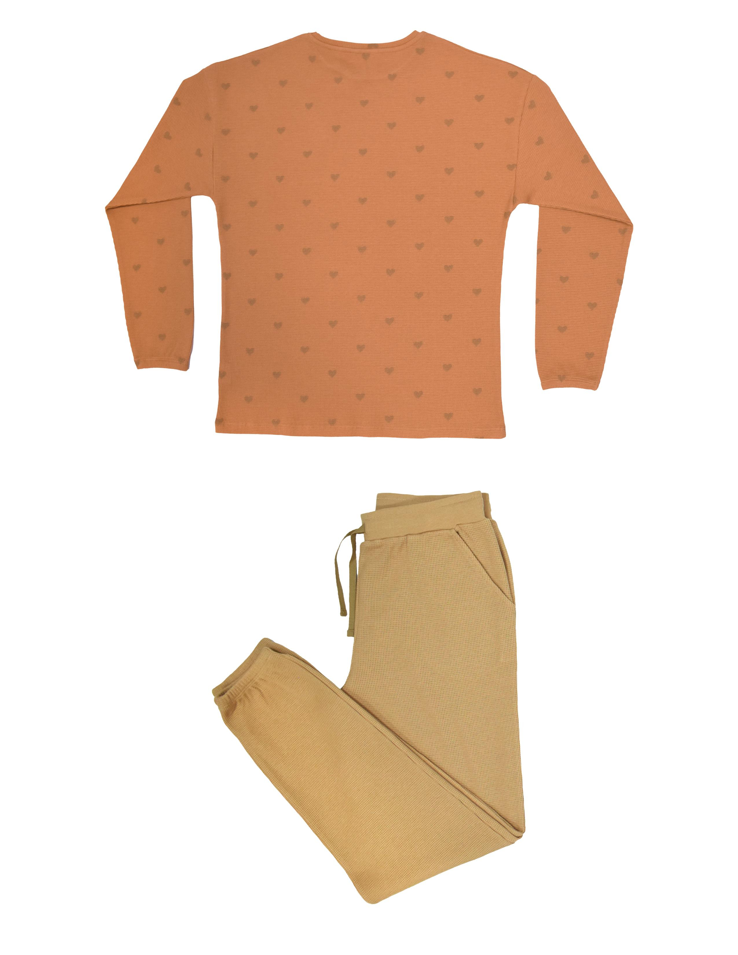 Charmed Kadın Kiremit Pijama Takımı