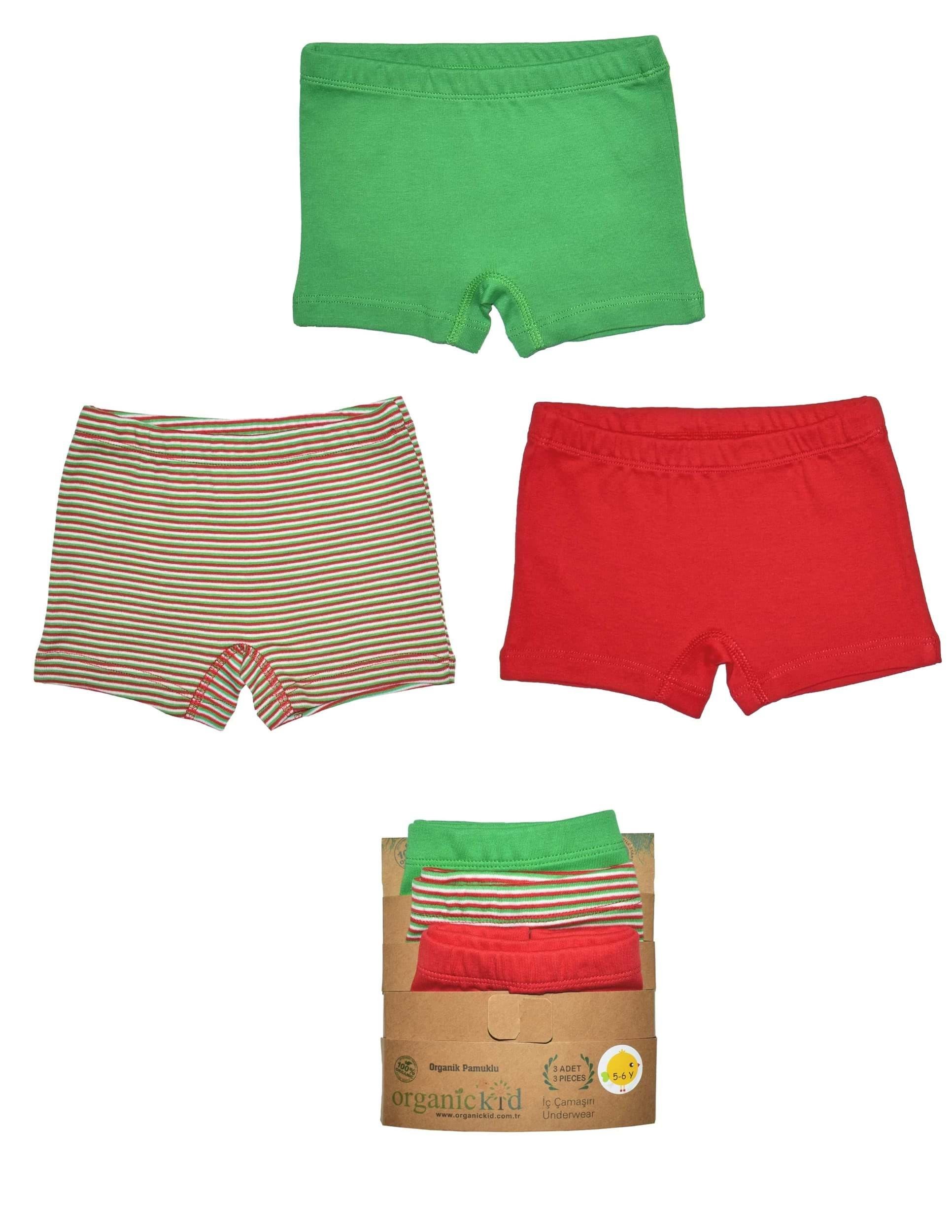 Cookie Cotton Kız Çocuk Boxer Set 3lü