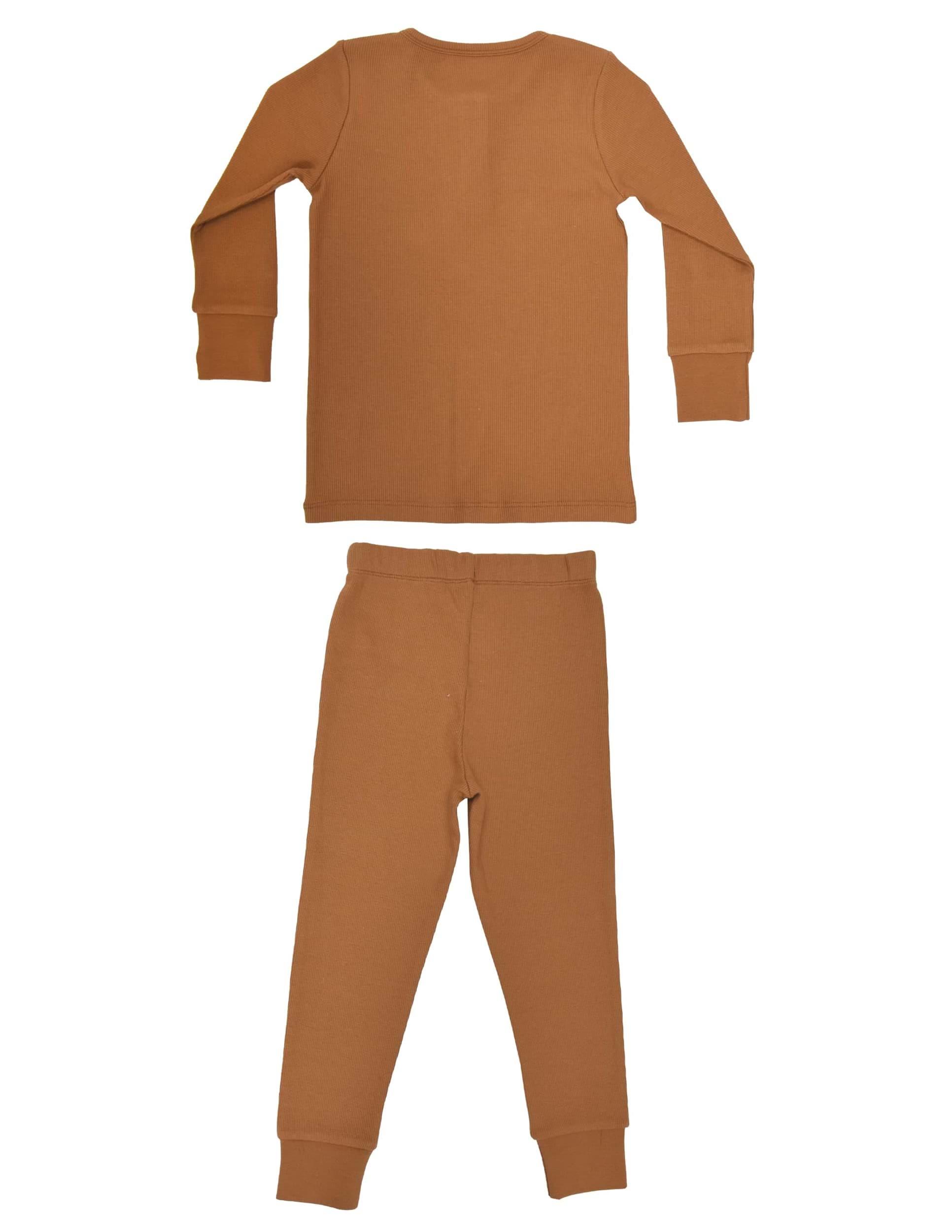 Cosy Erkek Çocuk Kahverengi Kaşkorse Pijama Takımı